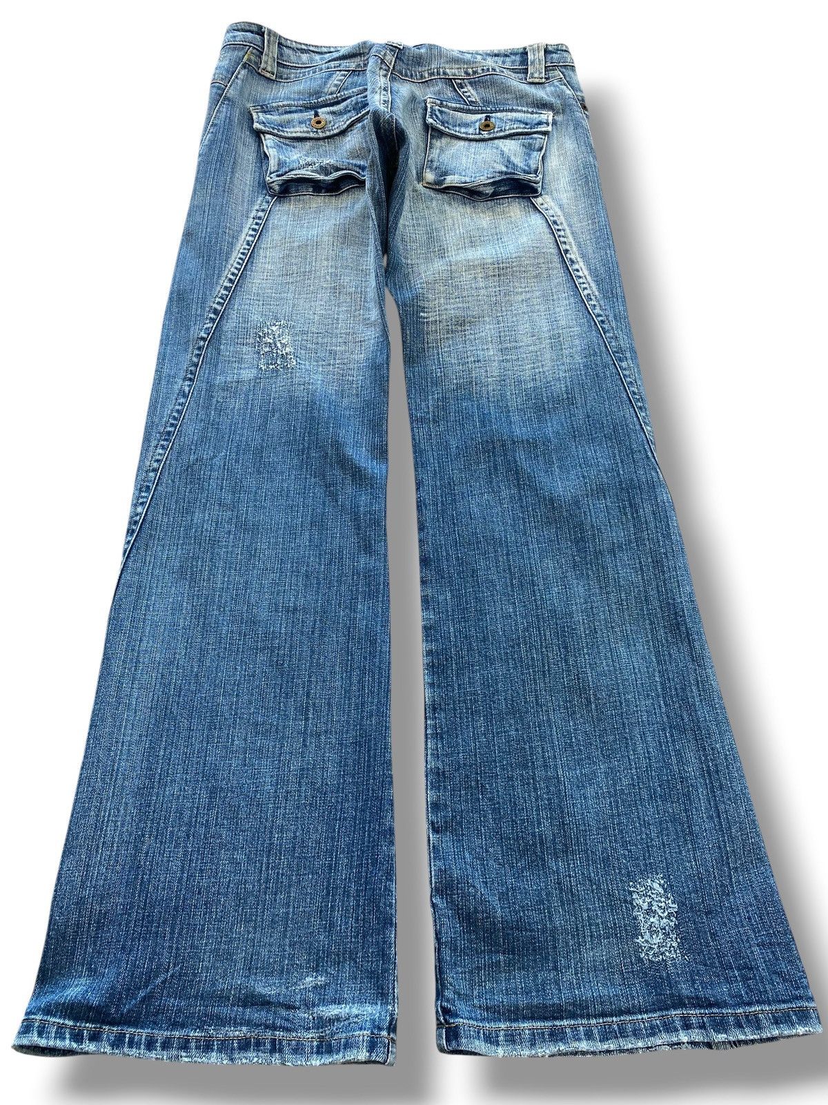 Other Camel Road Faded Wash Style Flare Bootcut Jeans Size US 33 - 3 Thumbnail
