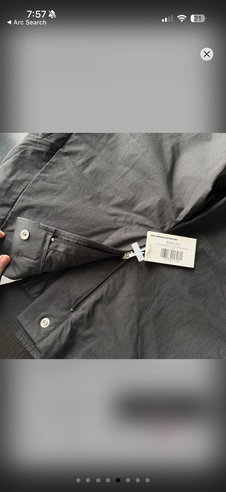 POST ARCHIVE FACTION (PAF) Post Archive Faction (PAF) 6.0 Technical Pants Center Size US 32 / EU 48 - 5 Thumbnail