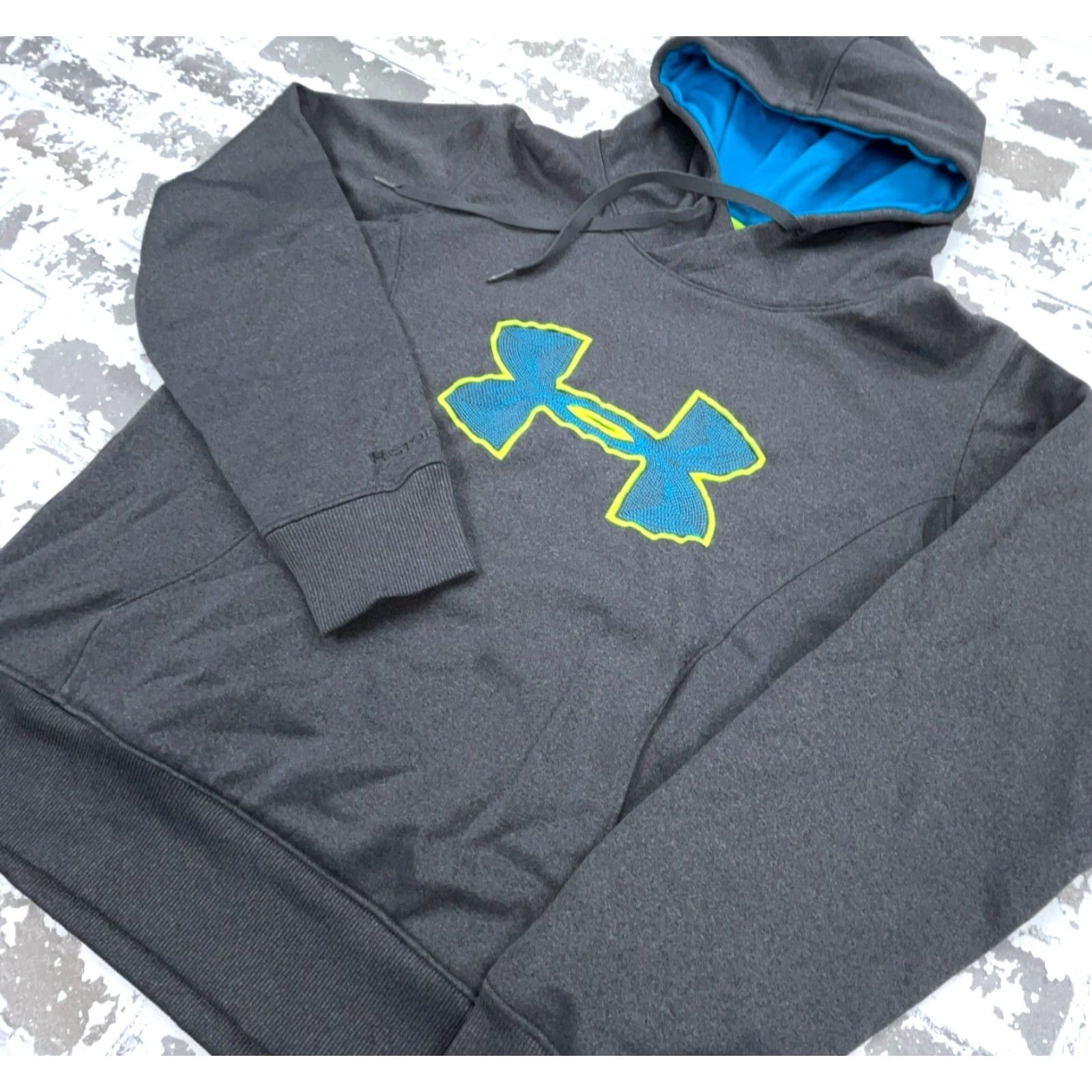 Under Armour Under Armour Hoodie Womens Medium Gray Blue Sweatshirt Storm Semi Fitted U Size M / US 6-8 / IT 42-44 - 2 Thumbnail