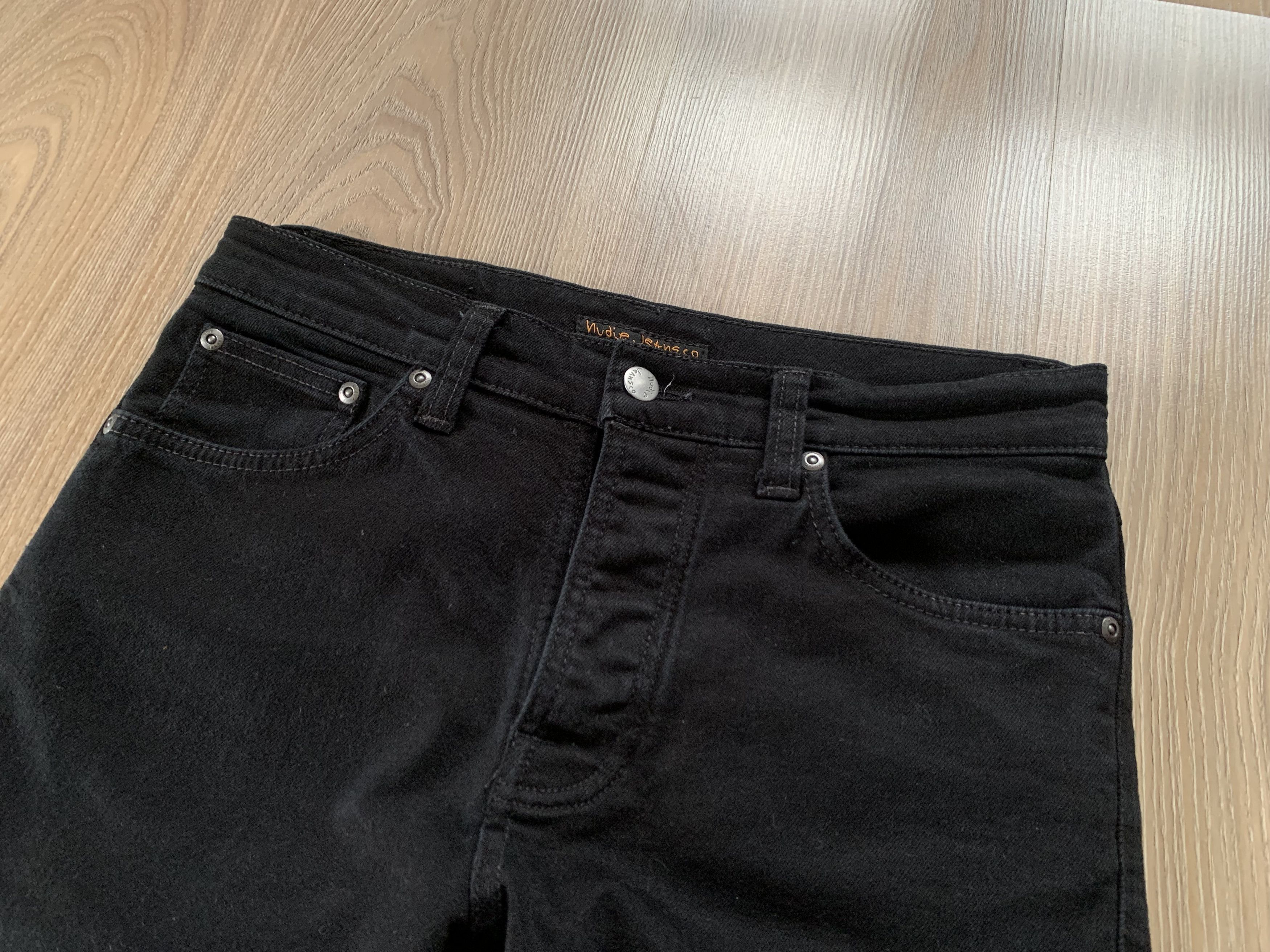 Nudie Jeans Mens Nudie Jeans Co Black Stretch Jeans Size US 30 / EU 46 - 4 Thumbnail