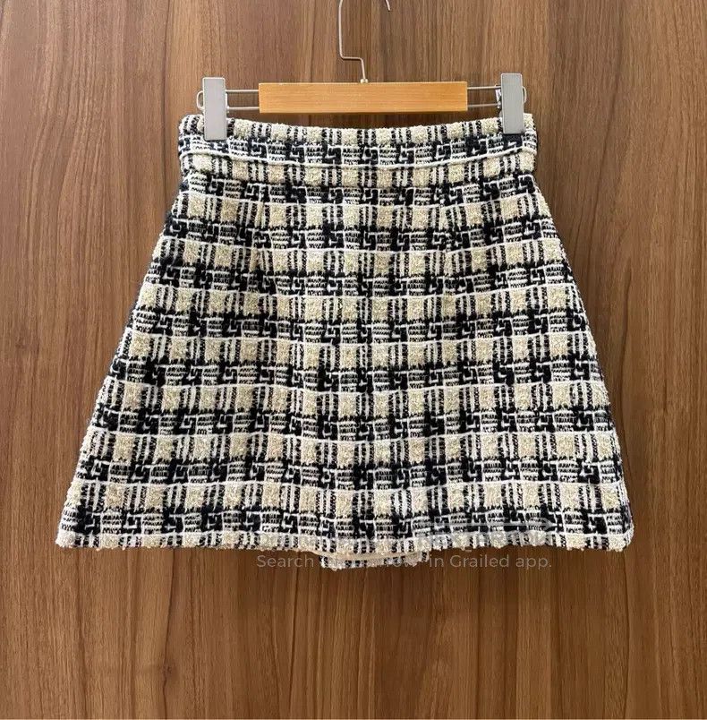 Gucci Gucci Classic plaid short coat and short skirt set Size S / US 4 / IT 40 - 6 Thumbnail