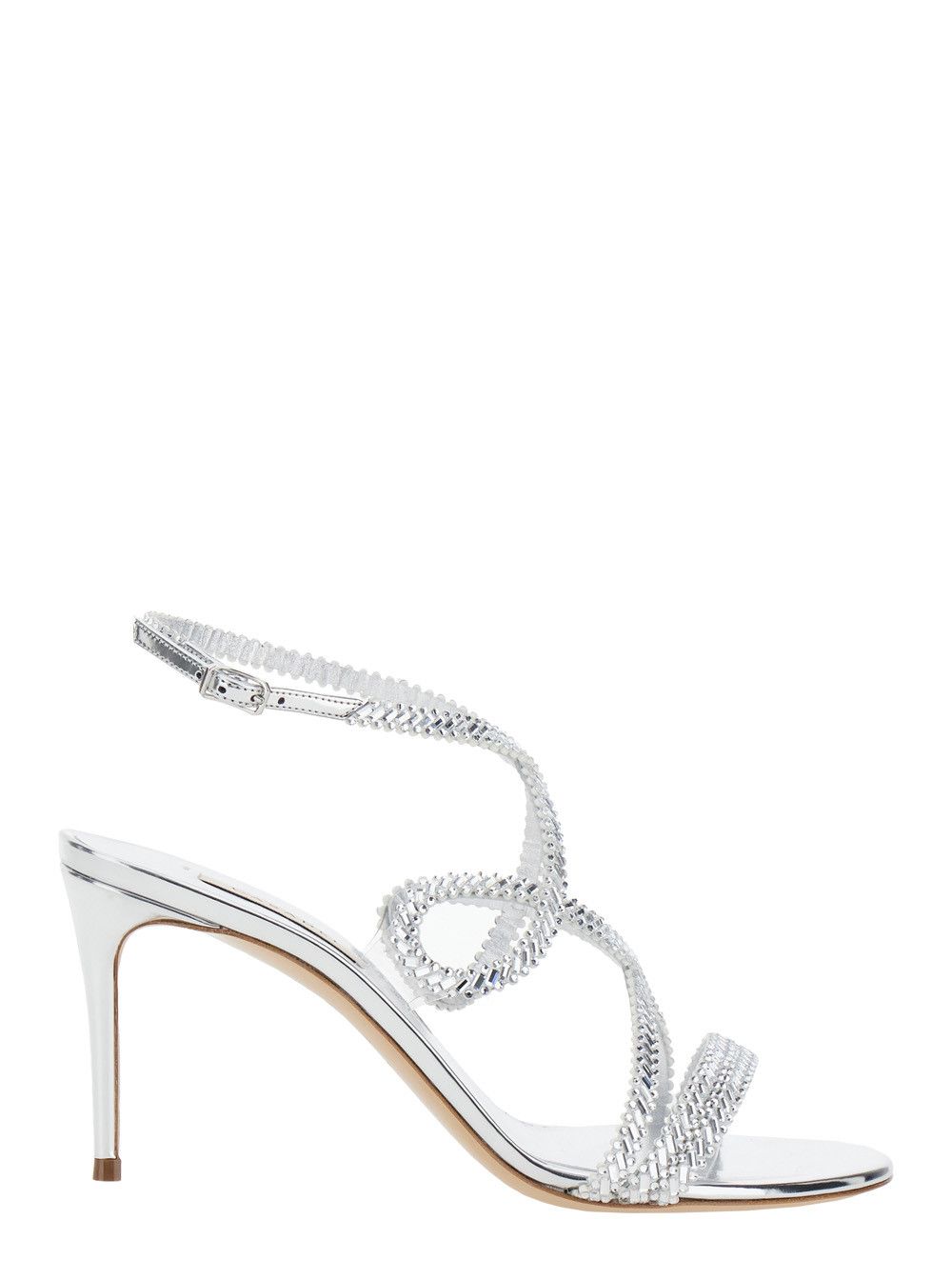 Casadei Metallic 'JOSEPHINE HEEL' Heeled Sandals for Women Size US 7.5 / IT 37.5 - 1 Thumbnail