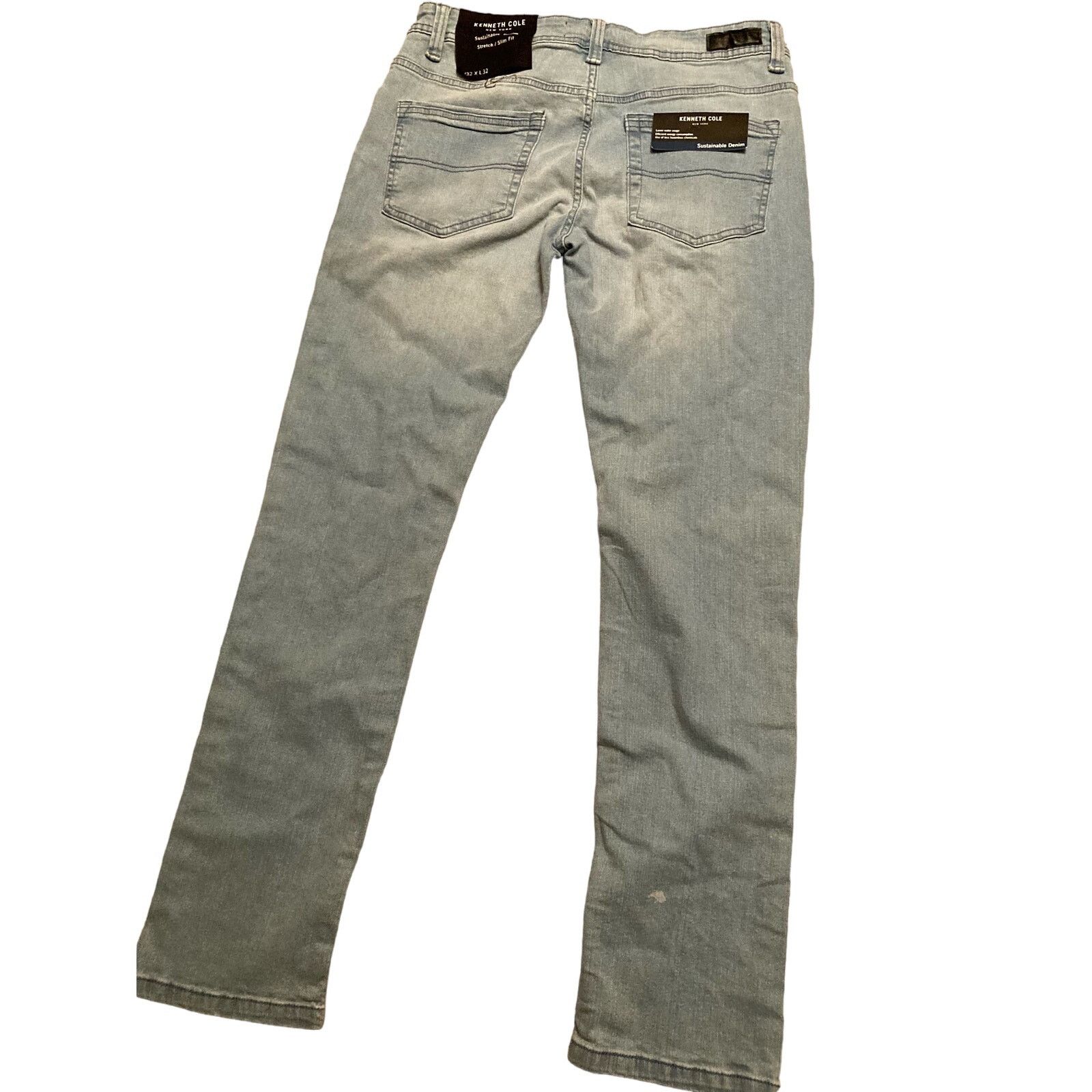 Kenneth Cole NWT Kenneth Cole Mens Slim Fit Light Wash Jeans Size 32x32 Size US 32 / EU 48 - 6 Thumbnail