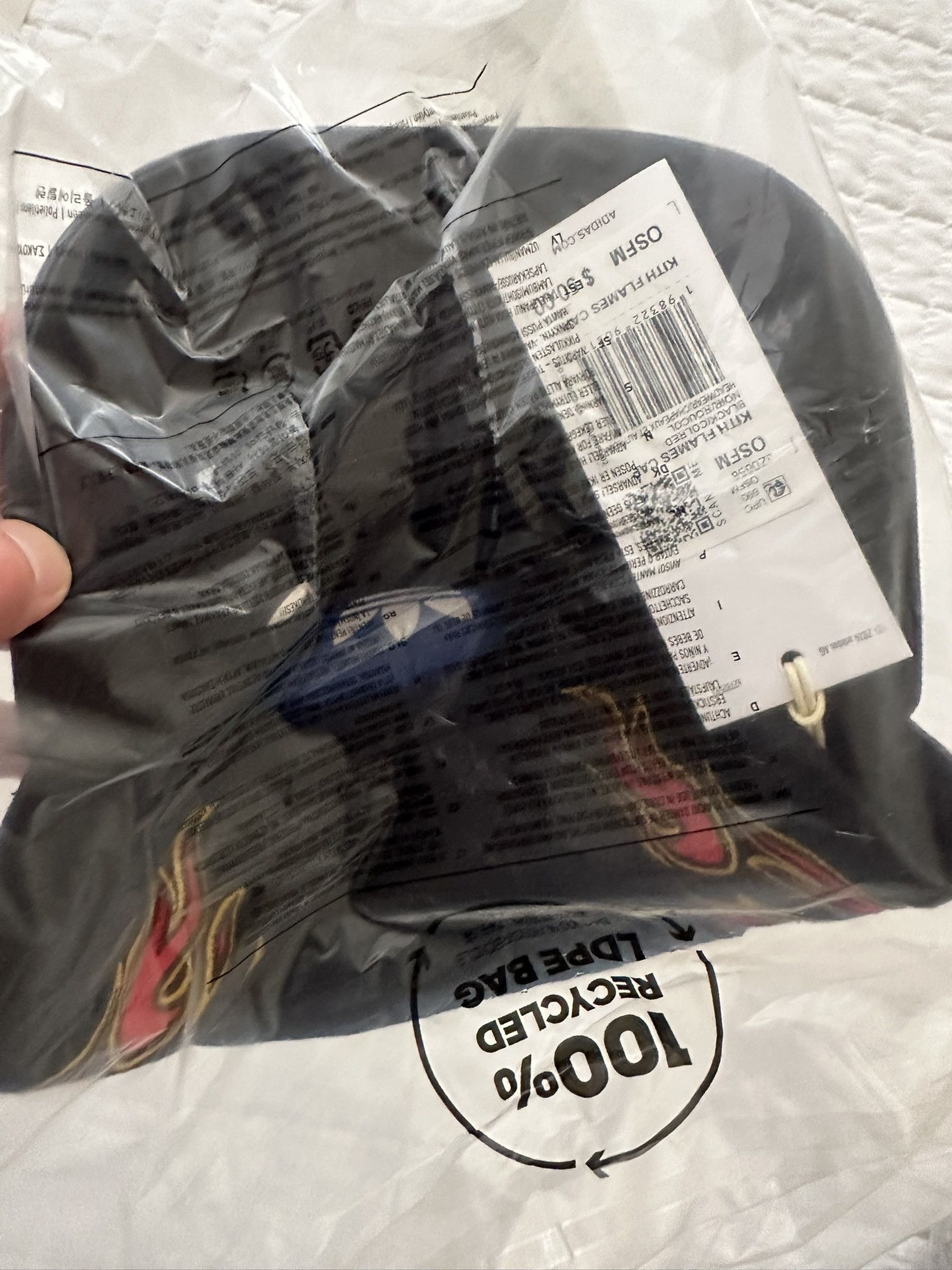 Adidas × Kith KITH | Adidas | Football Flames Cap | Black | FW25 | New Size ONE SIZE - 5 Thumbnail