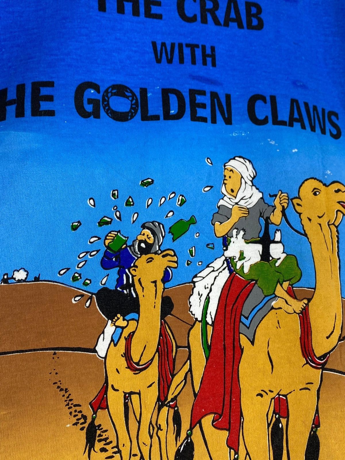 Cartoon Network 🔥 TINTIN GOLDEN CLAWS TEE 90S DESERT VIBES COMIC STYLE Size US M / EU 48-50 / 2 - 4 Thumbnail