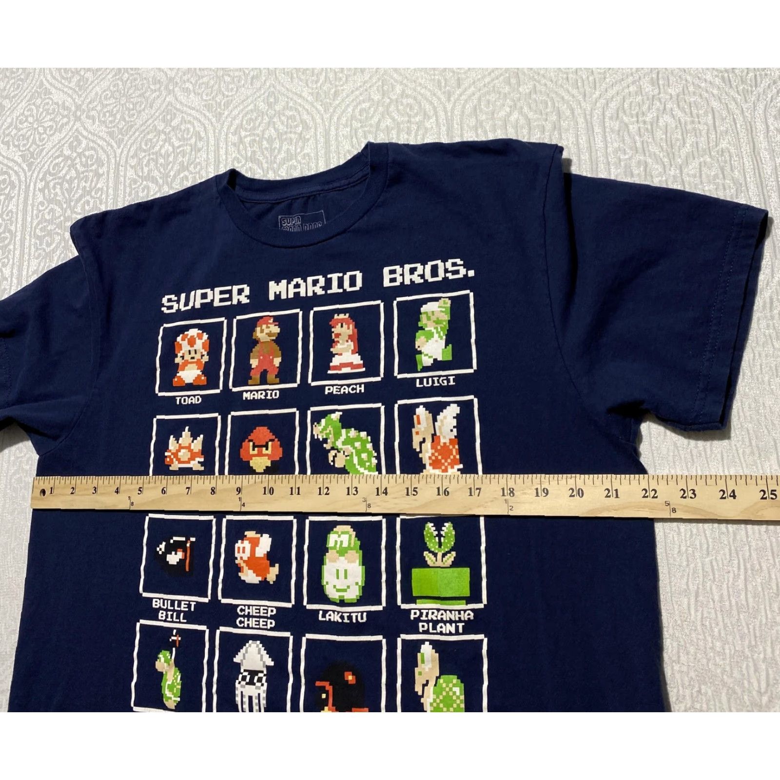 Vintage VINTAGE Super Mario Bros Shirt Mens Large Blue 8-Bit Character Graphic Nintendo Tee Size US L / EU 52-54 / 3 - 4 Thumbnail