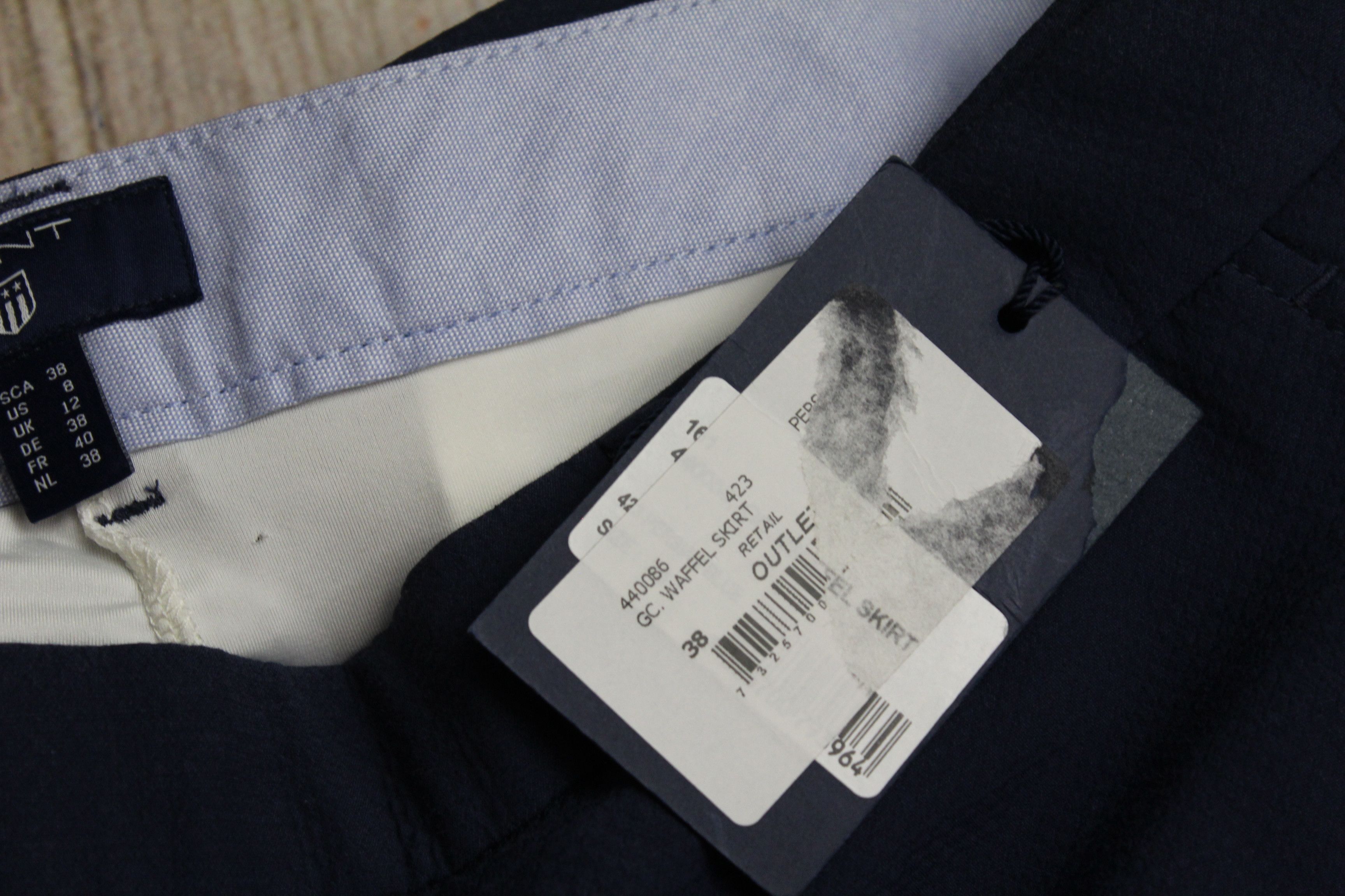 Gant Womens Gant Blue Mini Skirt Shorts Size UK 12 US 8 Size 30" / US 8 / IT 44 - 6 Thumbnail