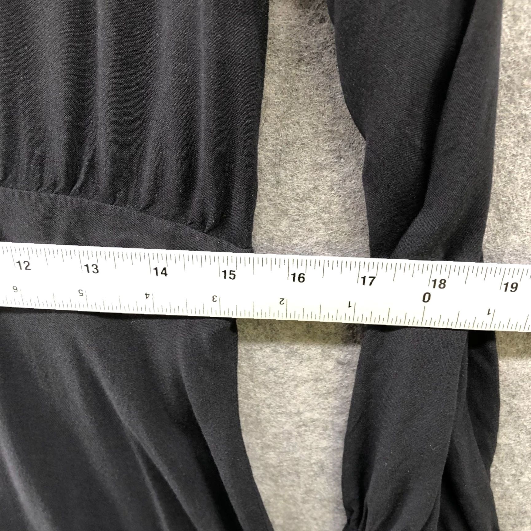H&M H&M A-Line Midi Shirt Dress Womens Size 8 Black Long Sleeve Rayon Casual Workwear Size M / US 6-8 / IT 42-44 - 7 Thumbnail