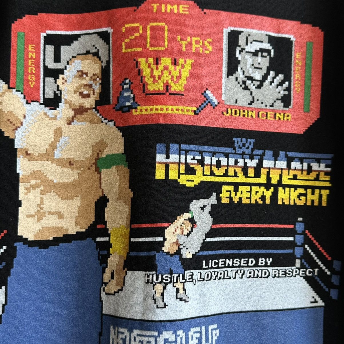 Vintage × WWE × WWF VINTAGE JOHN CENA NEVER GIVE UP 20 YEARS WWE PROMO TEE Size US L / EU 52-54 / 3 - 4 Thumbnail