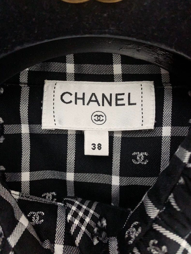 Chanel Chanel Lotus collar shirt dress Size XS / US 0-2 / IT 36-38 - 4 Thumbnail