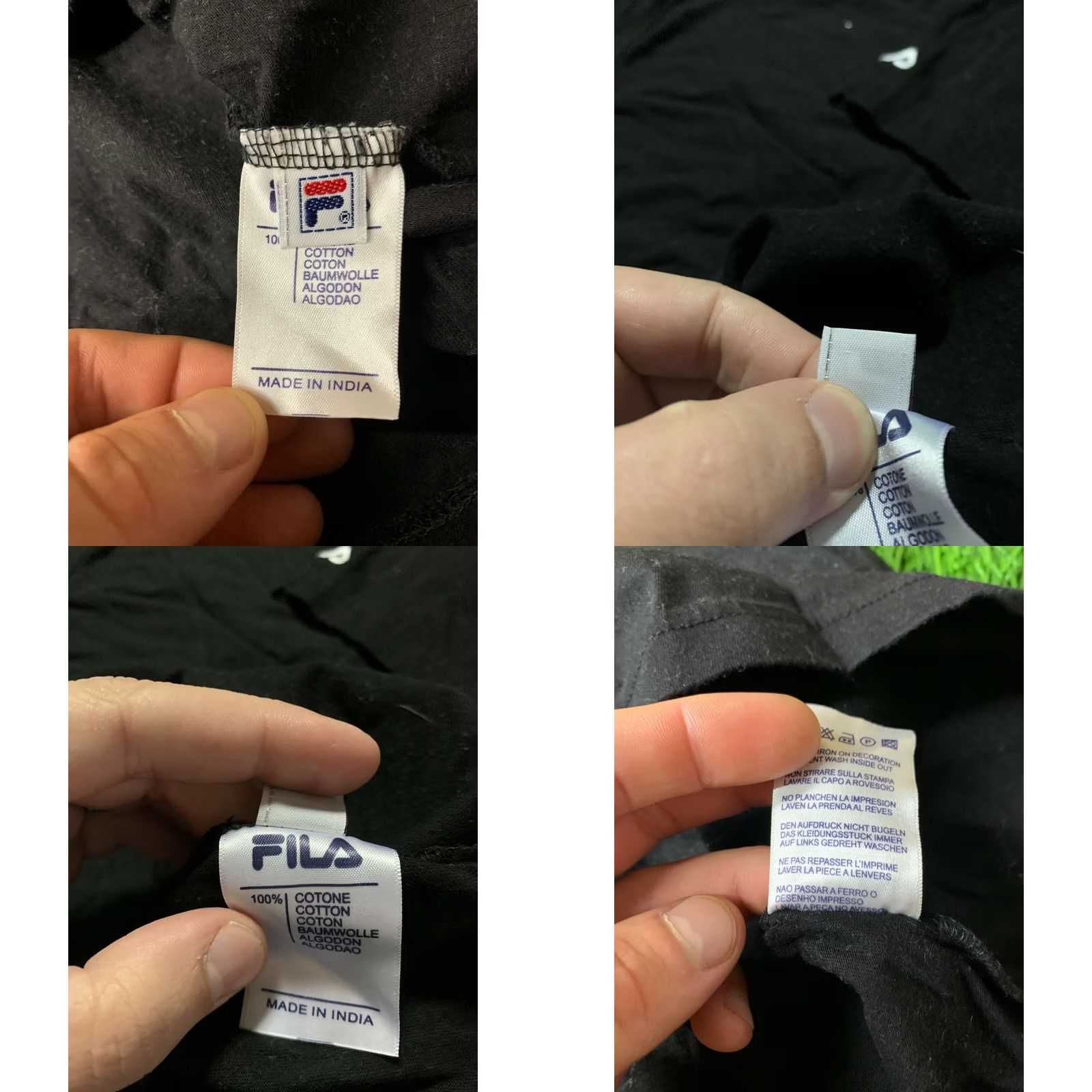 Fila FILA Shirt Mens T-Shirt Jersey Black Medium Size US M / EU 48-50 / 2 - 8 Thumbnail