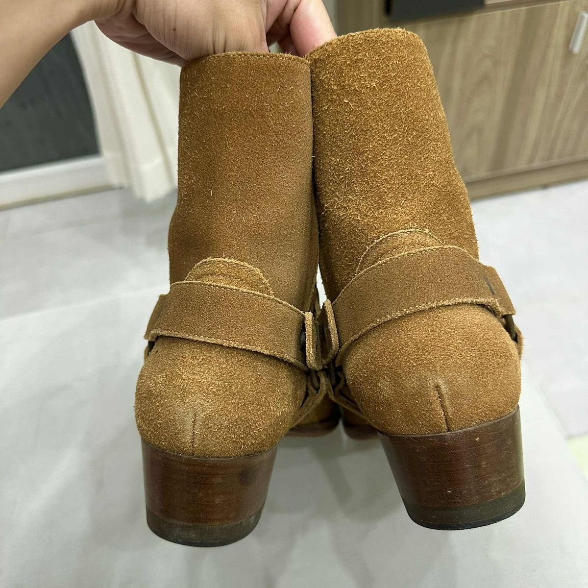 Saint Laurent Paris SAINT LAURENT BROWN SUEDE HARNESS BOOTS IN EU41 Size US 8 / EU 41 - 6 Thumbnail