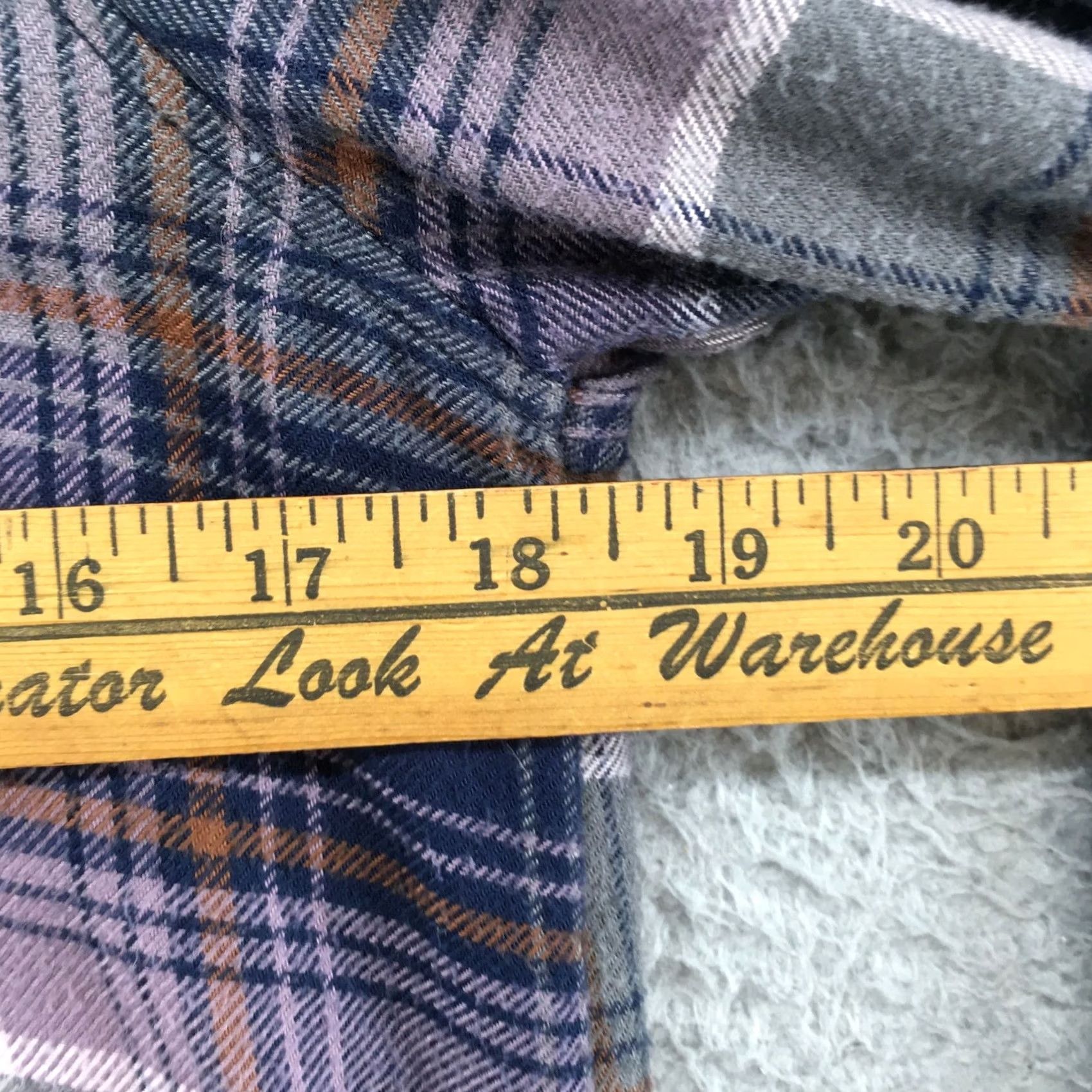 American Eagle Outfitters American Eagle Outfitters Blouse Shirt Womens Small Purple Long Sleeve Plaid Button Pintuck Crew Neck Knit Tunic Size S / US 4 / IT 40 - 4 Thumbnail