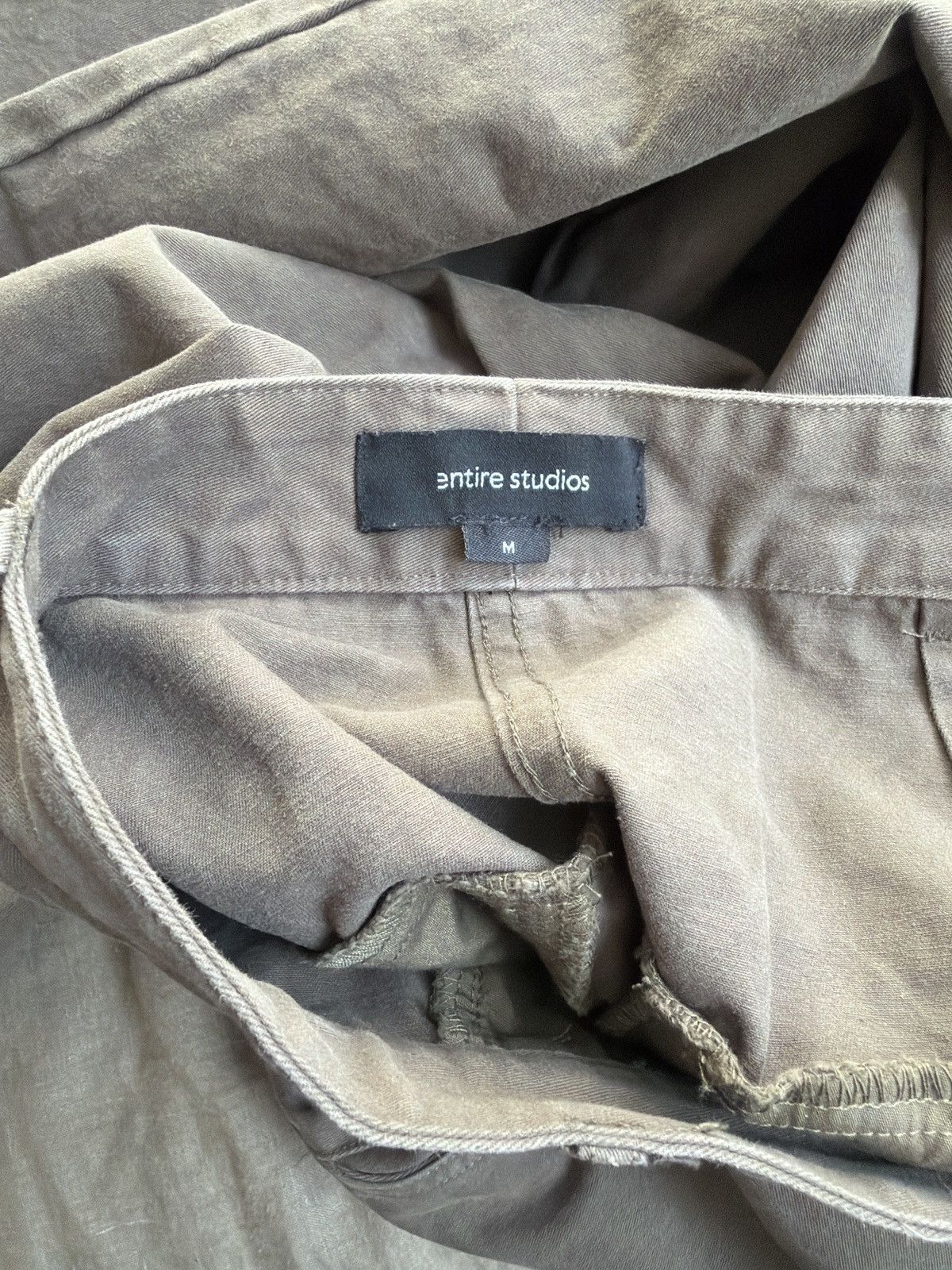 Entire Studios ENTIRE STUDIOS Wide High-Rise PM Pants - Olive (Large / W34) Size US 34 / EU 50 - 7 Thumbnail