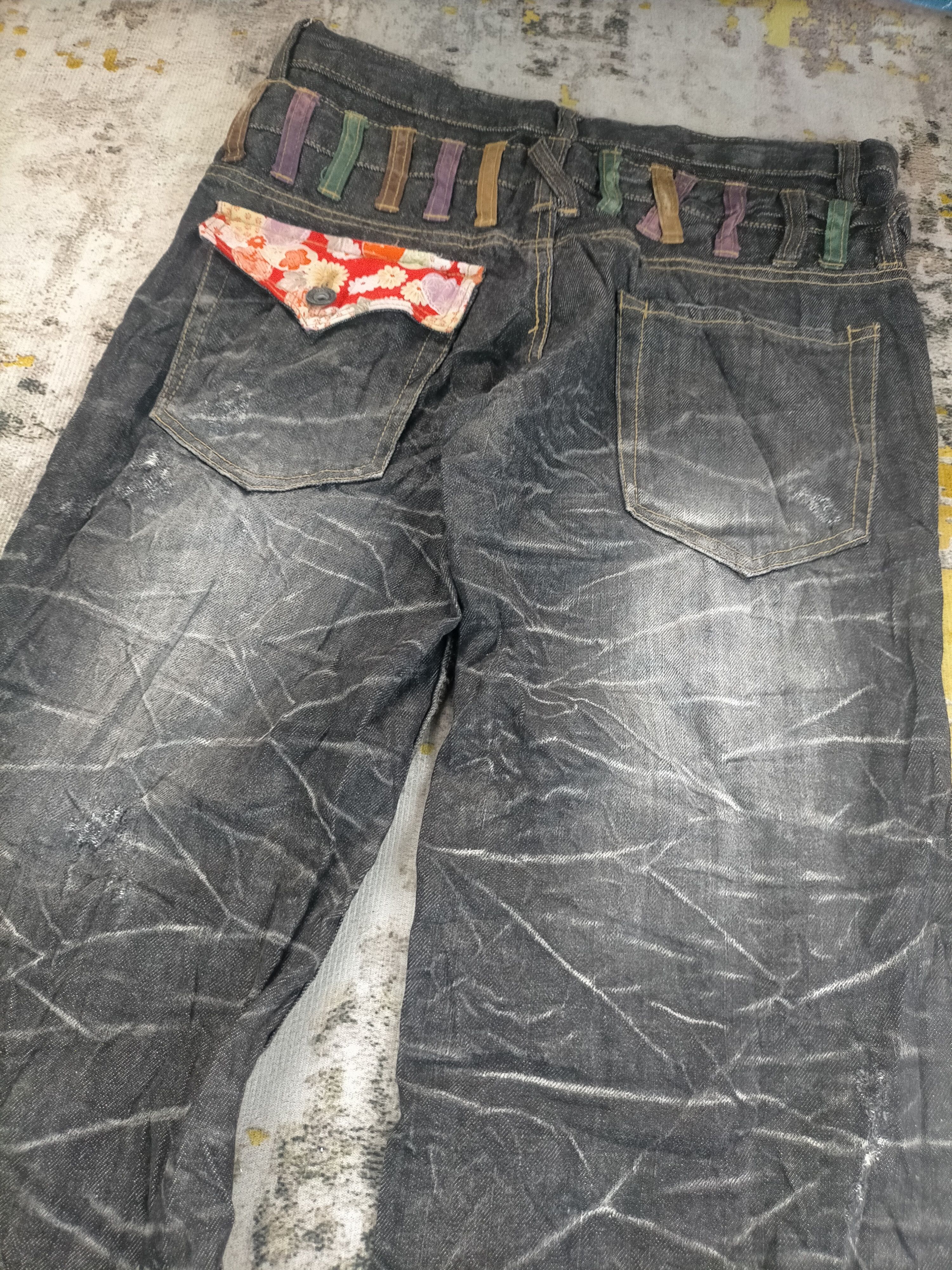 Hysteric Glamour Vintage Nylaus Clawmark Washed Distressed Jeans Size US 30 / EU 46 - 5 Thumbnail