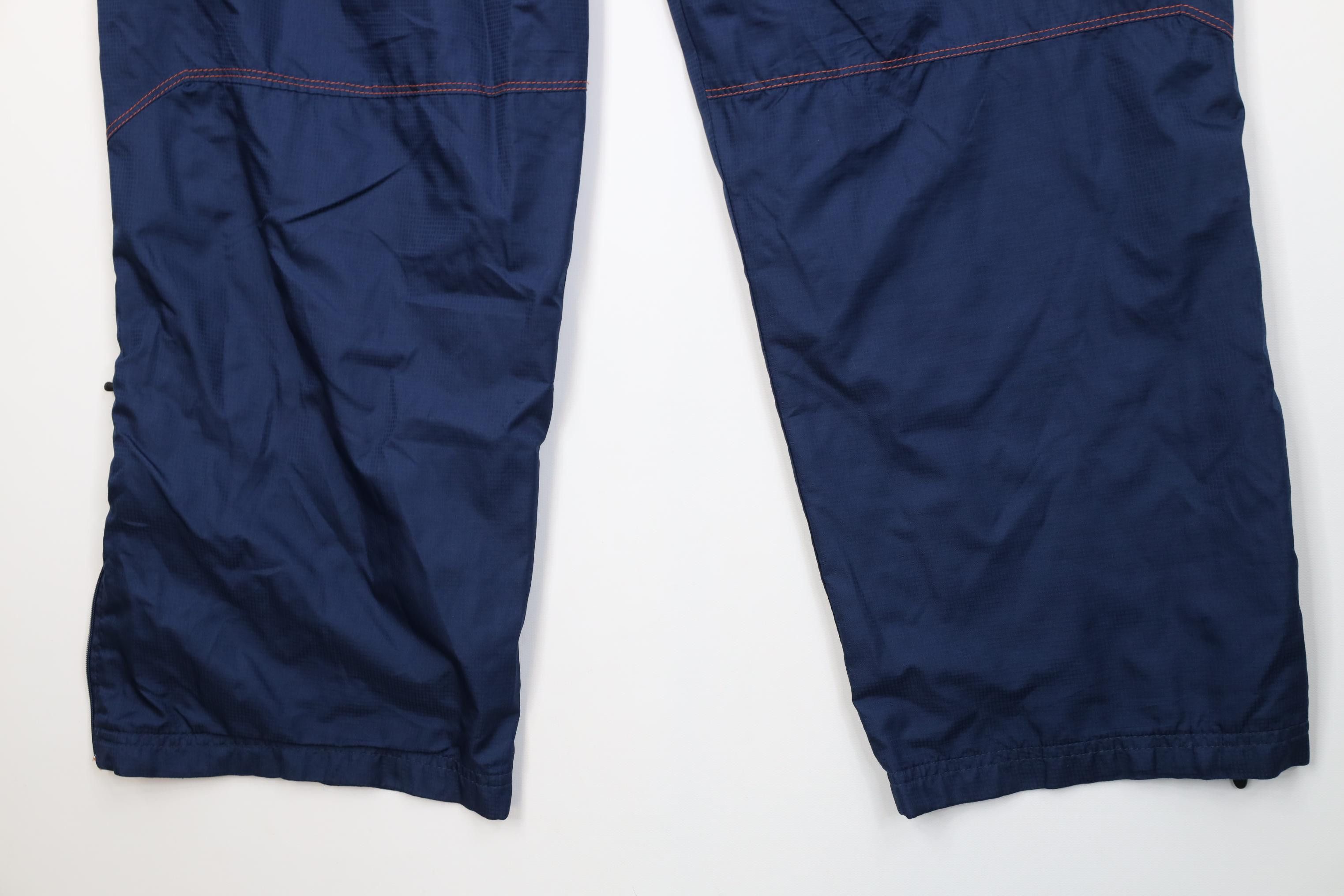 Starter Vintage 90s Y2K Starter Lined Wide Leg Windbreaker Pants Size US 34 / EU 50 - 15 Thumbnail