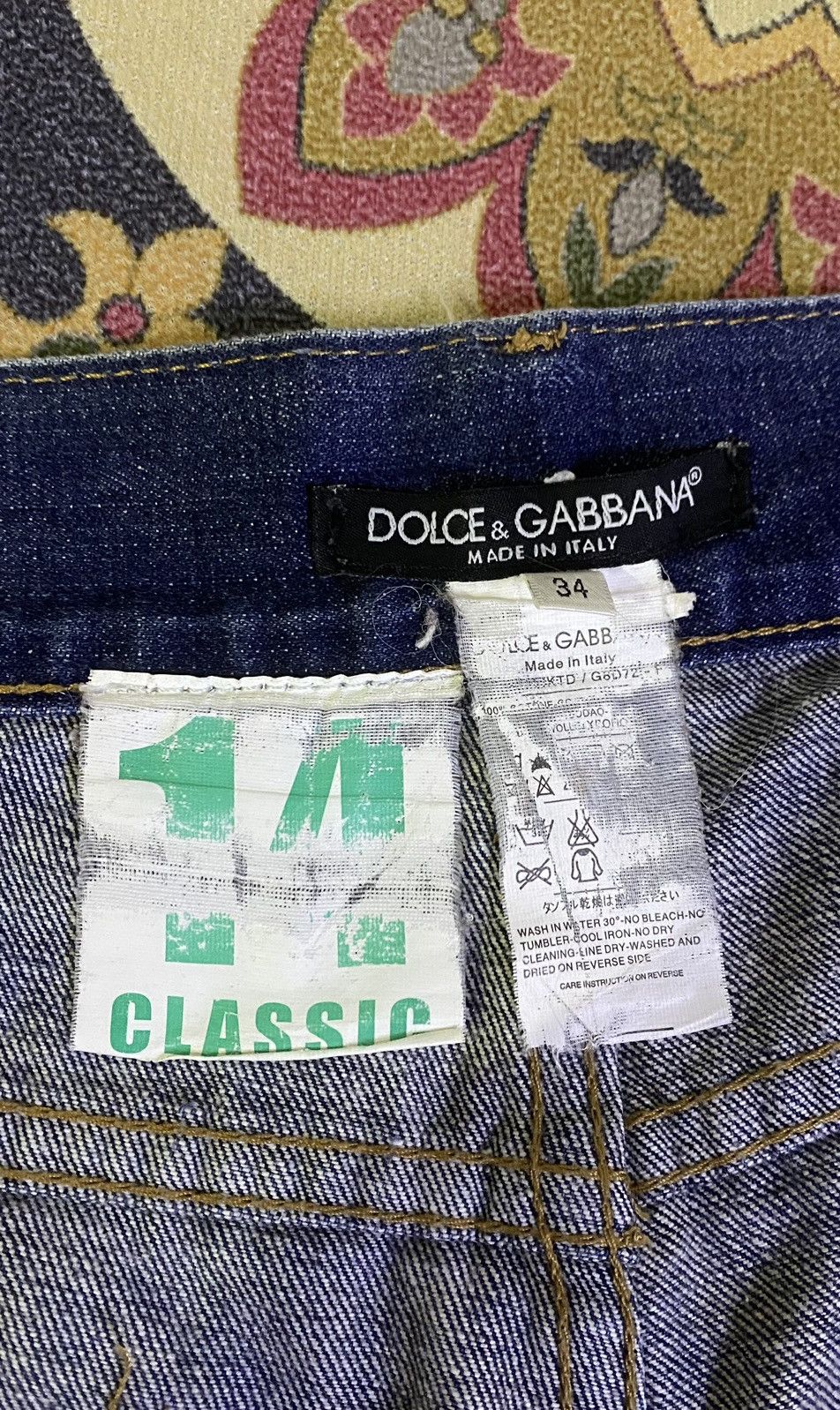 Dolce & Gabbana × Vintage 🔥RARE🔥DOLCE & GABBANA Distressed Denim Size US 33 - 13 Thumbnail