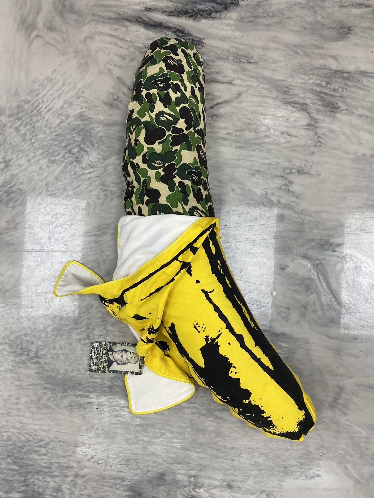 image of Very Bape Andy Warhol Medicom Toy Banana Abc Camo in Green, Men's