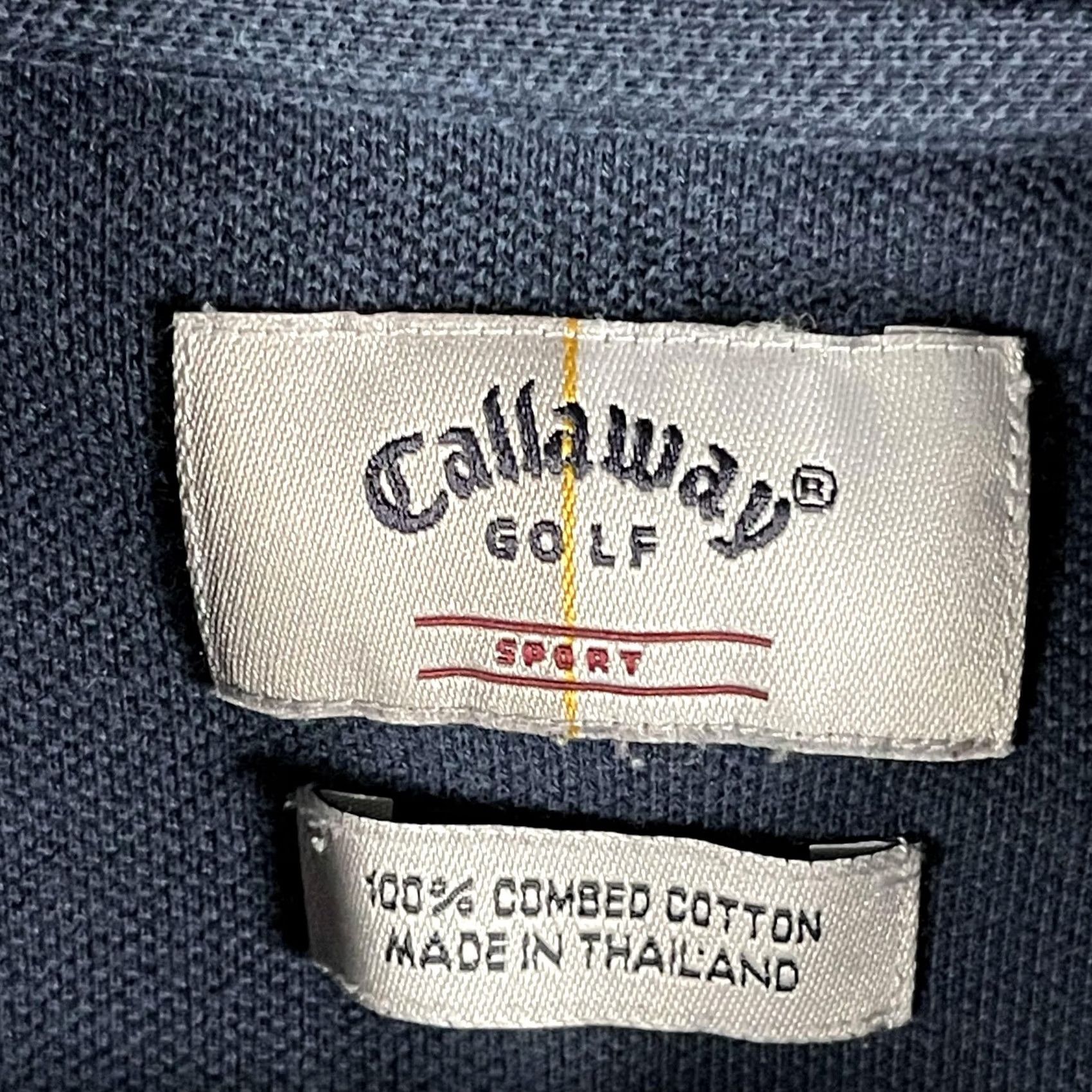 Callaway Callaway Golf Polo Shirt Mens L Blue Short Sleeve Cotton Logo Polo Shirt Polo Golf Shirt Size US L / EU 52-54 / 3 - 4 Thumbnail