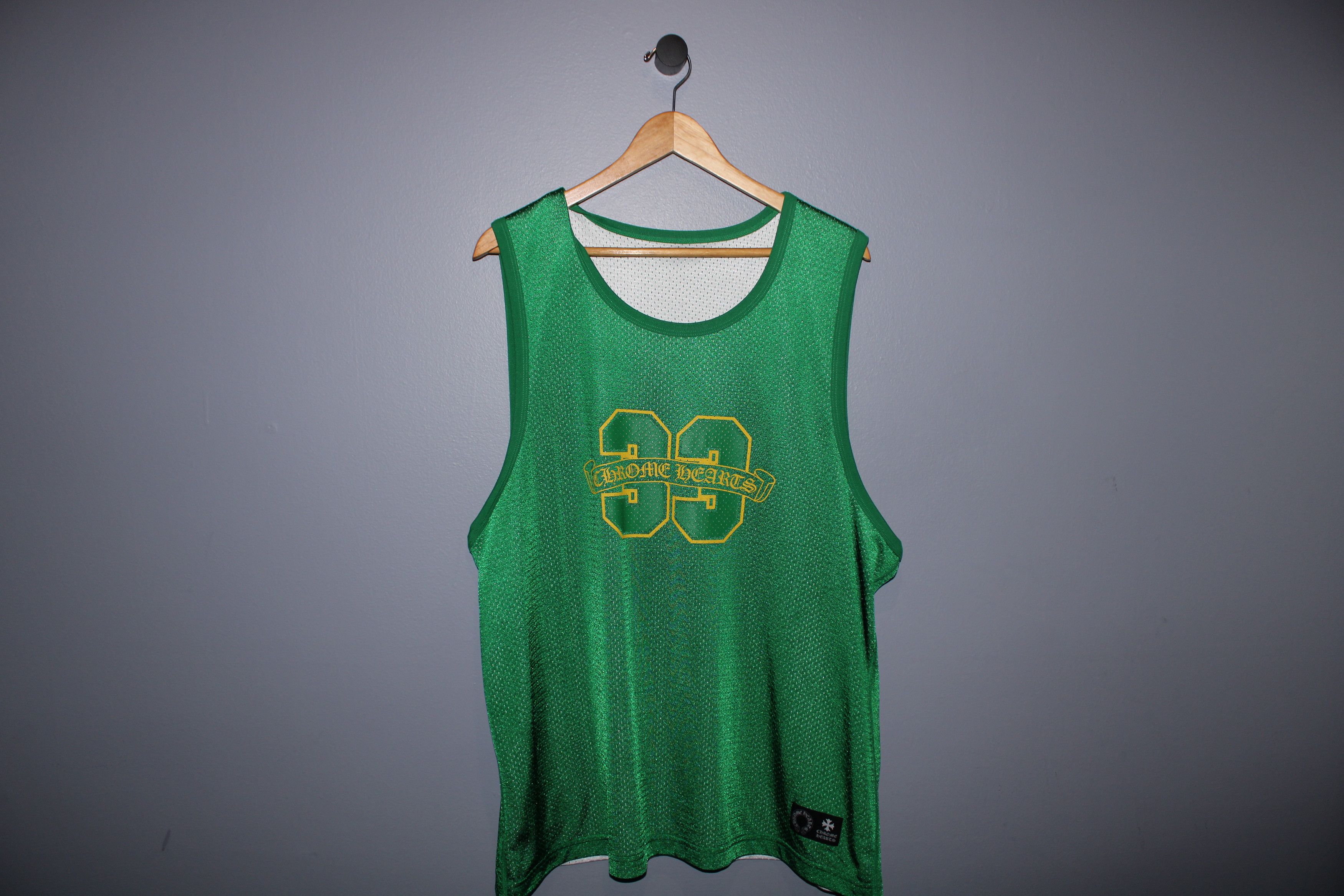 Chrome Hearts CHROME HEARTS MESH GREEN TANK TOP | Grailed