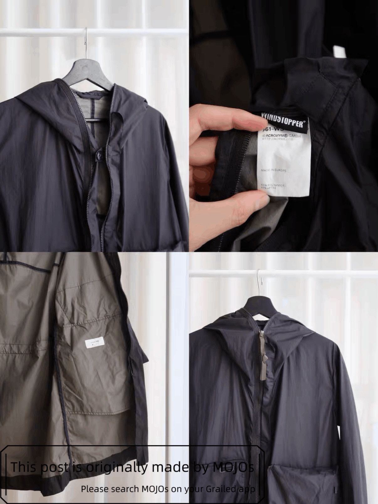 Acronym Acronym J61-WS Packable Windstopper Active Shell Parka Size US S / EU 44-46 / 1 - 5 Thumbnail