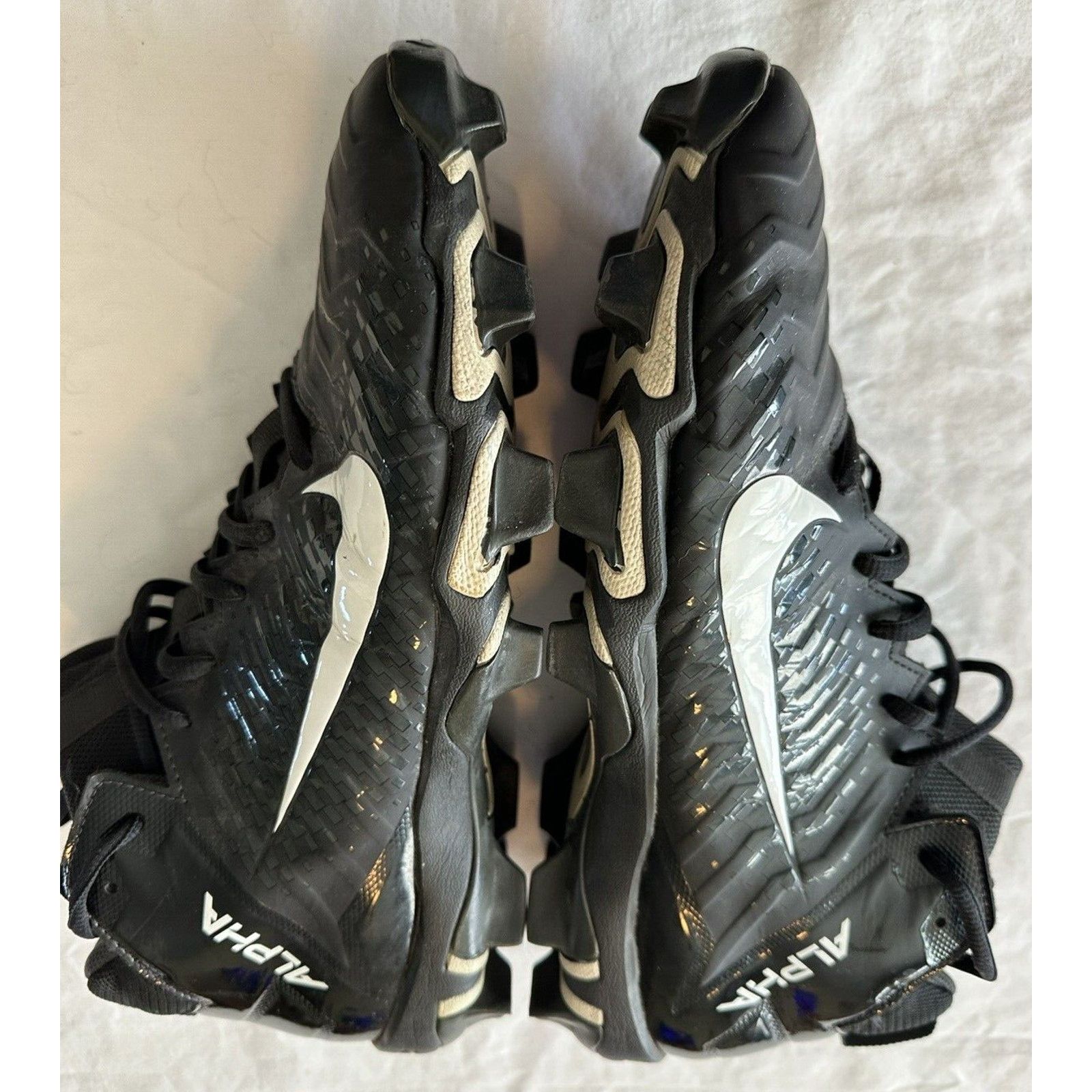 Nike Nike Alpha Fast Flex Men Sz 11.5 Black/White Football Cleats Size US 11.5 / EU 44-45 - 8 Thumbnail