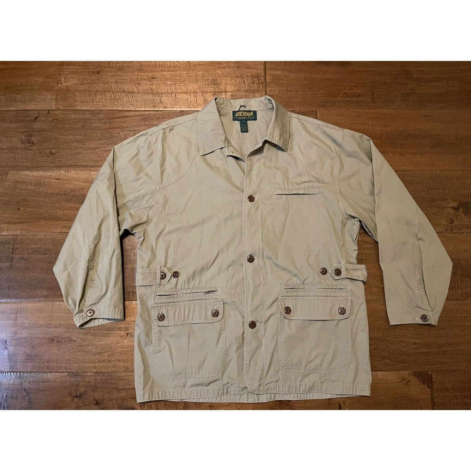 Vintage VINTAGE Sierra Trading Post Beige Khaki Barn Chore Field Utility Jacket Mens XLarge Size US XL / EU 56 / 4 - 2 Thumbnail
