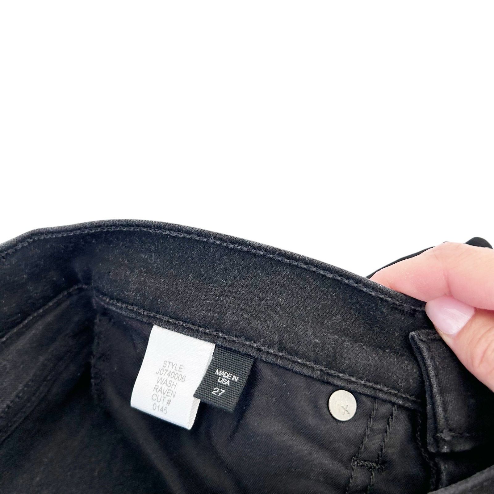 Veronica Beard Veronica Beard Raven Debbie 10" Skinny Button Fly Jeans 27 Size 27" / US 4 / IT 40 - 5 Thumbnail
