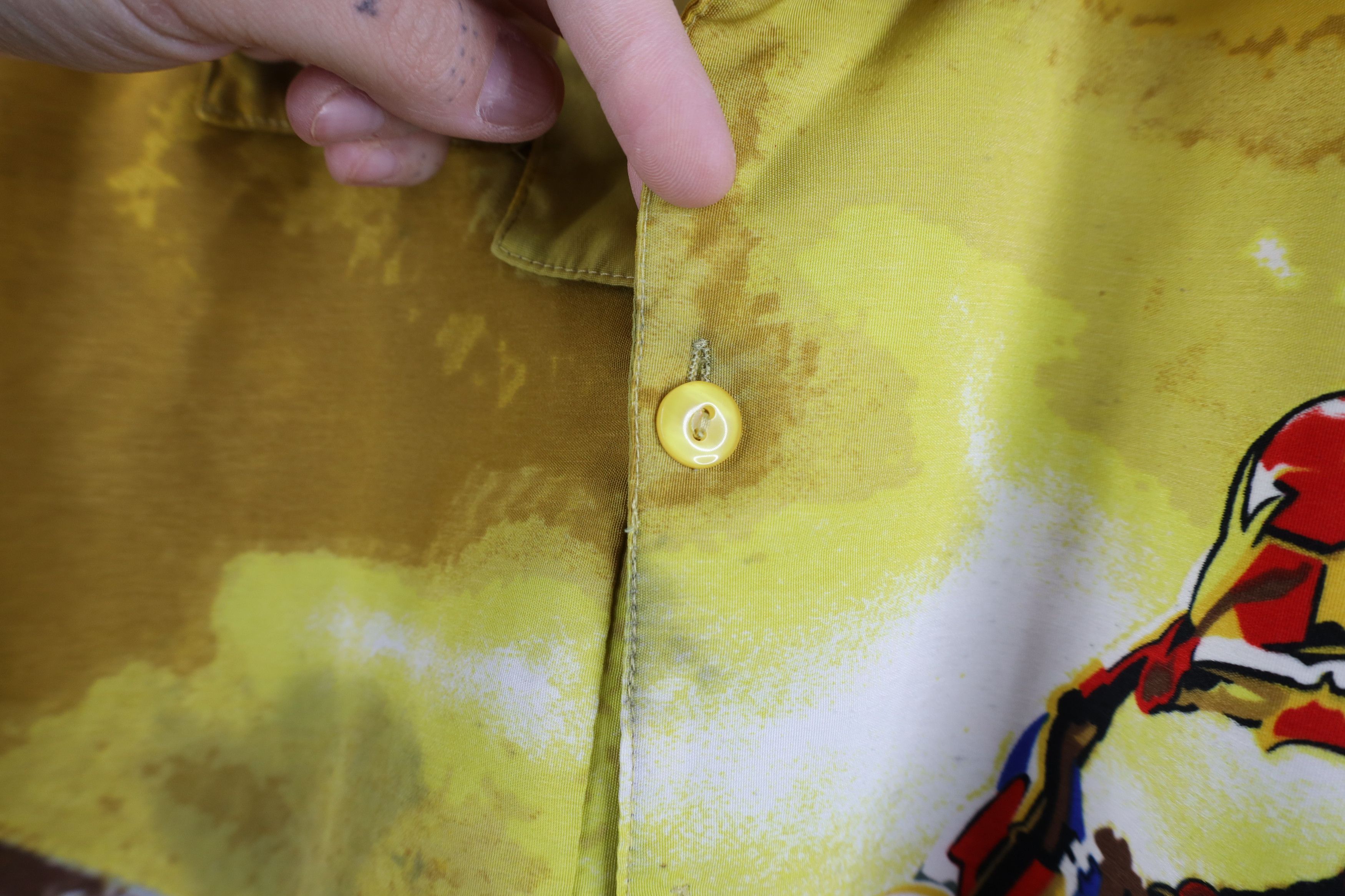 Vintage Vintage 90s Y2K Streetwear All Over Print Button Shirt AS IS Size US S / EU 44-46 / 1 - 7 Thumbnail