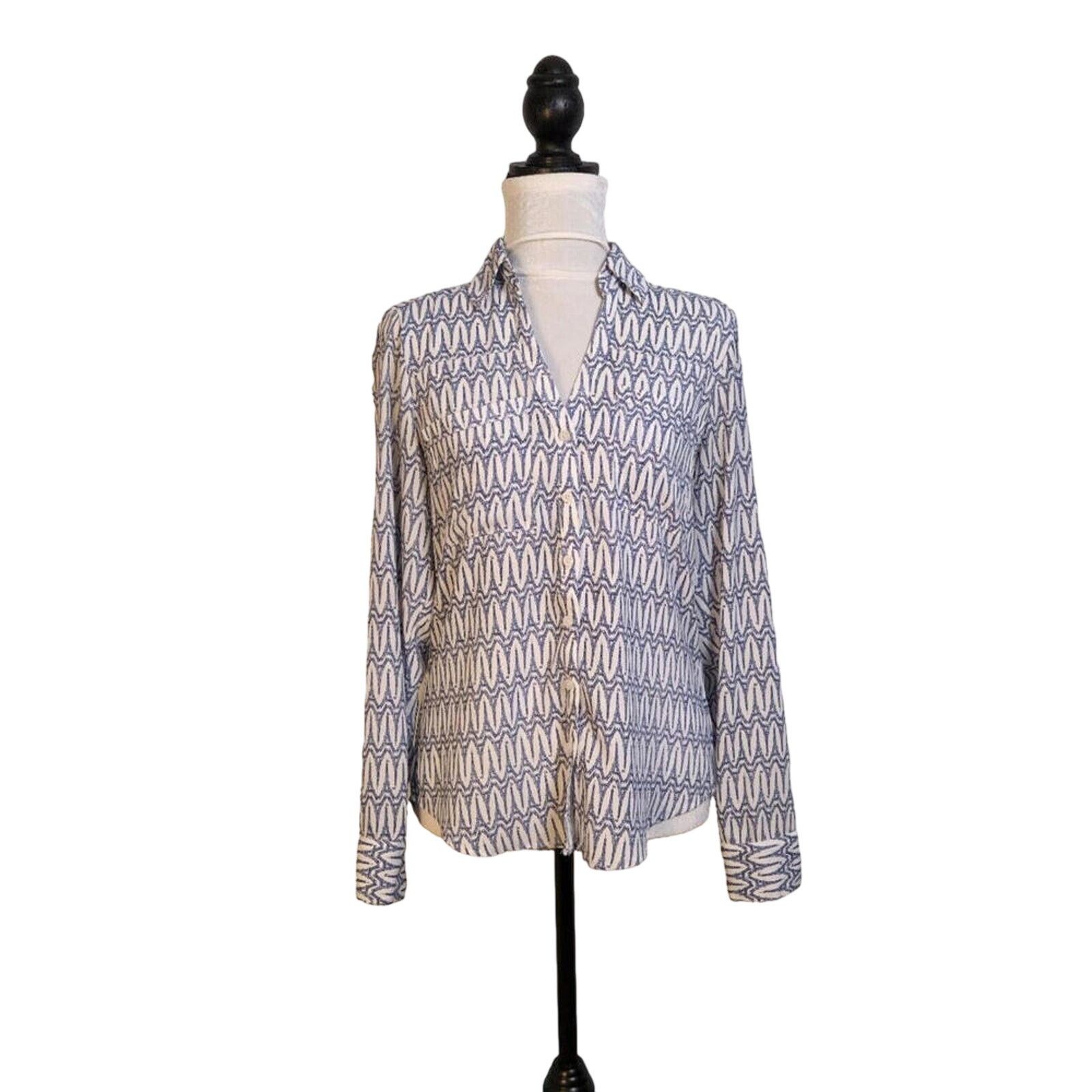 Express Express Size XS Blouse Portofino Eiffel Tower Print Size XS / US 0-2 / IT 36-38 - 2 Thumbnail