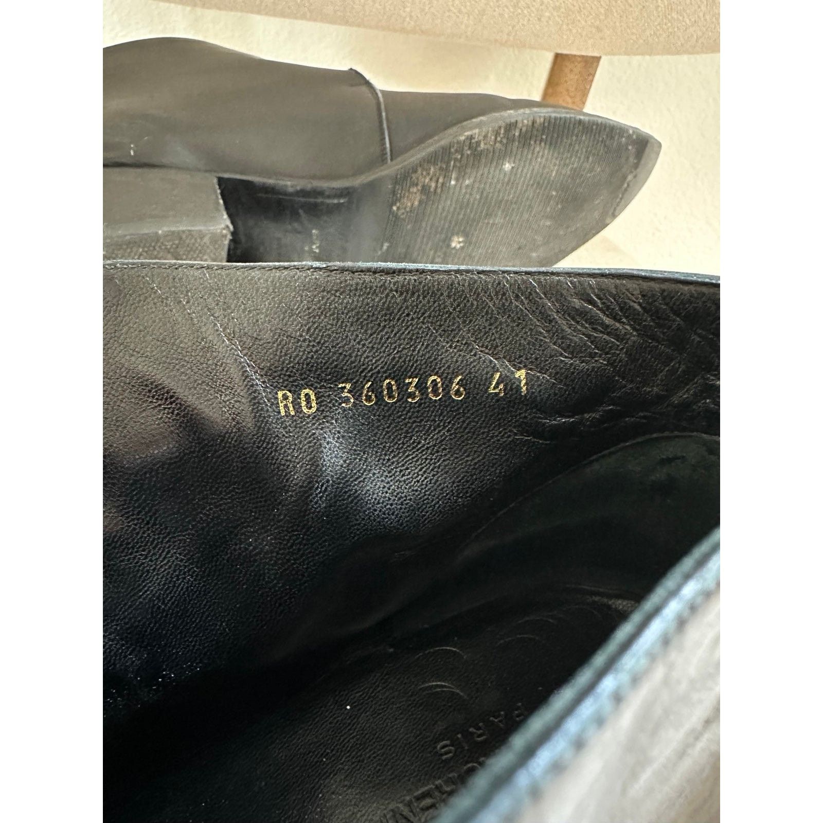 Saint Laurent Paris Saint Laurent Black Calfskin Leather Ankle Boot 41 Size US 10 / IT 40 - 7 Thumbnail