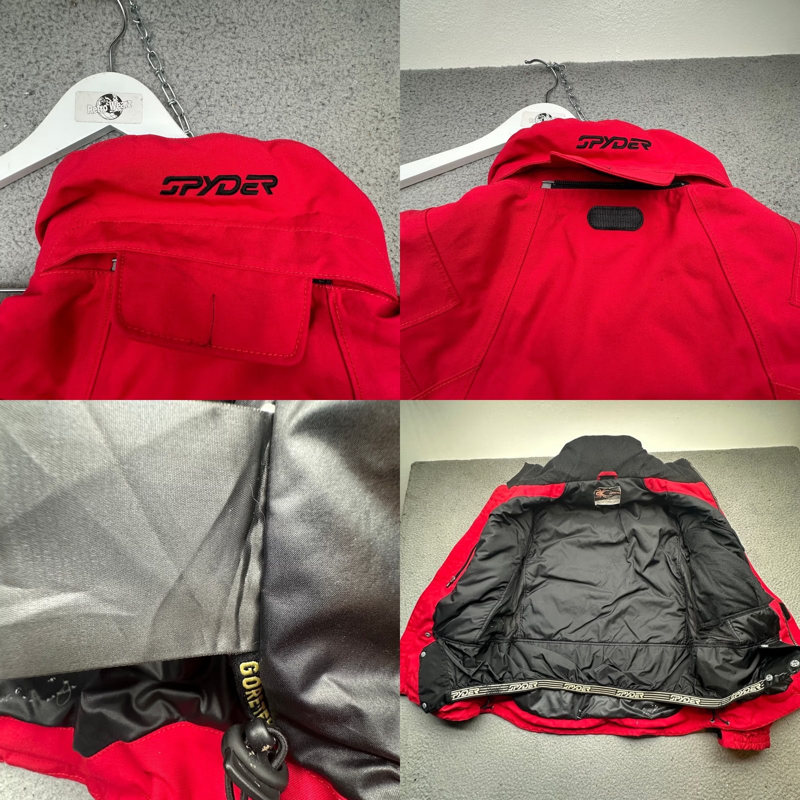 Spyder Spyder Gore-Tex Performance Shell Red Hooded Snow Ski Jacket Mens Small Full Zip Size US S / EU 44-46 / 1 - 9 Thumbnail