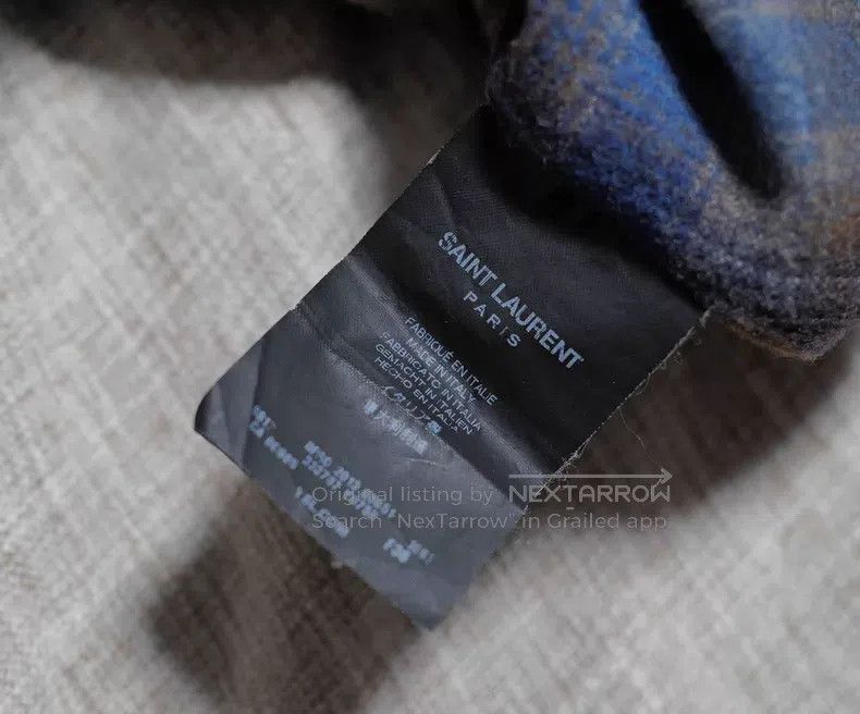 Saint Laurent Paris Saint Laurent Paris Plaid Wool Shirt i Size XS / US 0-2 / IT 36-38 - 4 Thumbnail