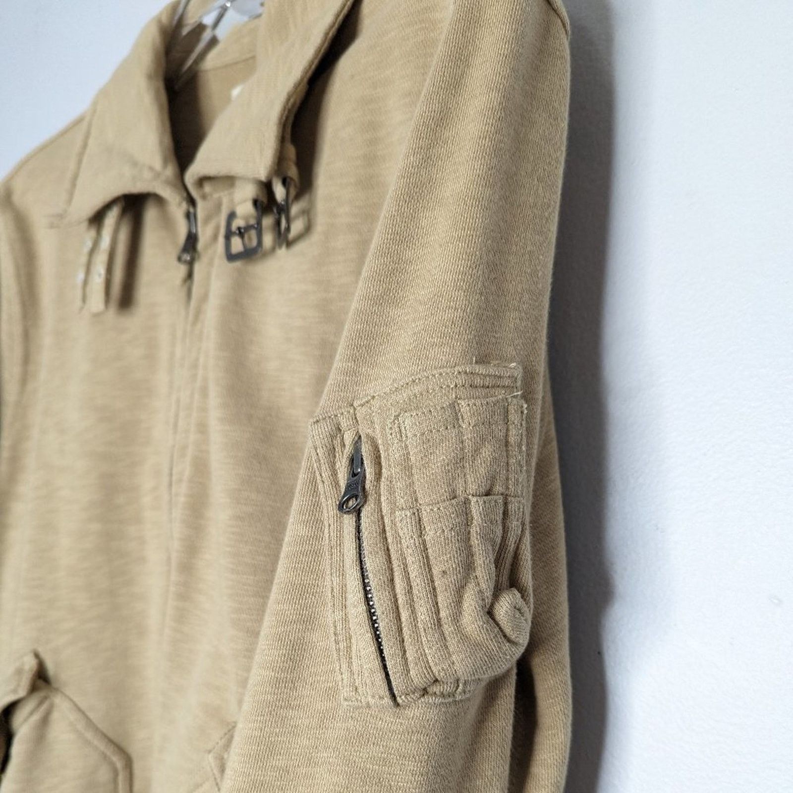 Denim & Supply Ralph Lauren Denim & Supply Ralph Lauren Tan Full Zip Jacket Long Sleeve Size L / US 10 / IT 46 - 4 Thumbnail