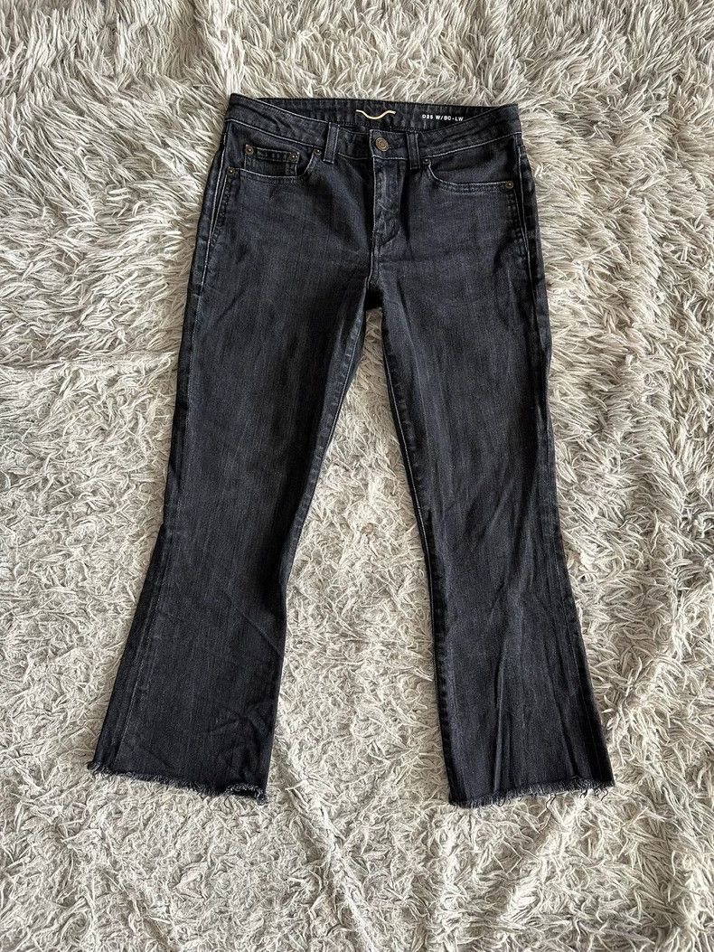 Saint Laurent Paris Saint Laurent D25 Washed Gray Flared Jeans