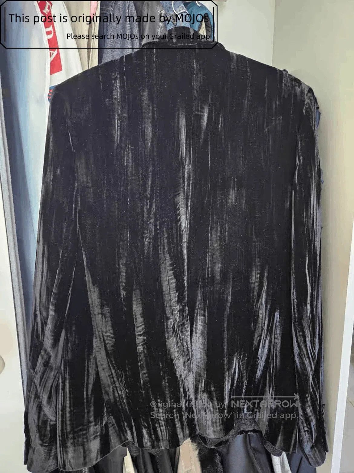 Saint Laurent Paris Sz 46 Saint Laurent Paris Velvet Black Pattern Jacket. Size US S / EU 44-46 / 1 - 2 Thumbnail