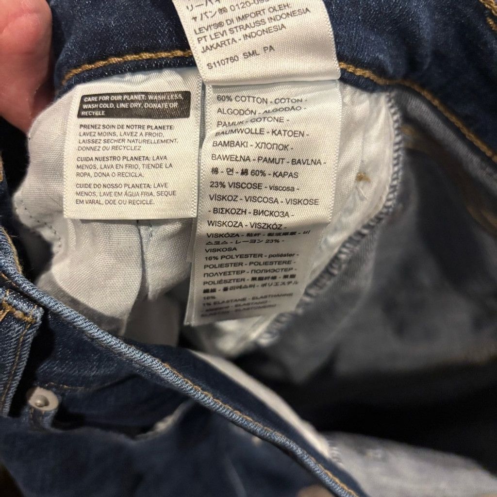 Levi's Levi's Blue Straight Denim Jeans Size 27" / US 4 / IT 40 - 4 Thumbnail