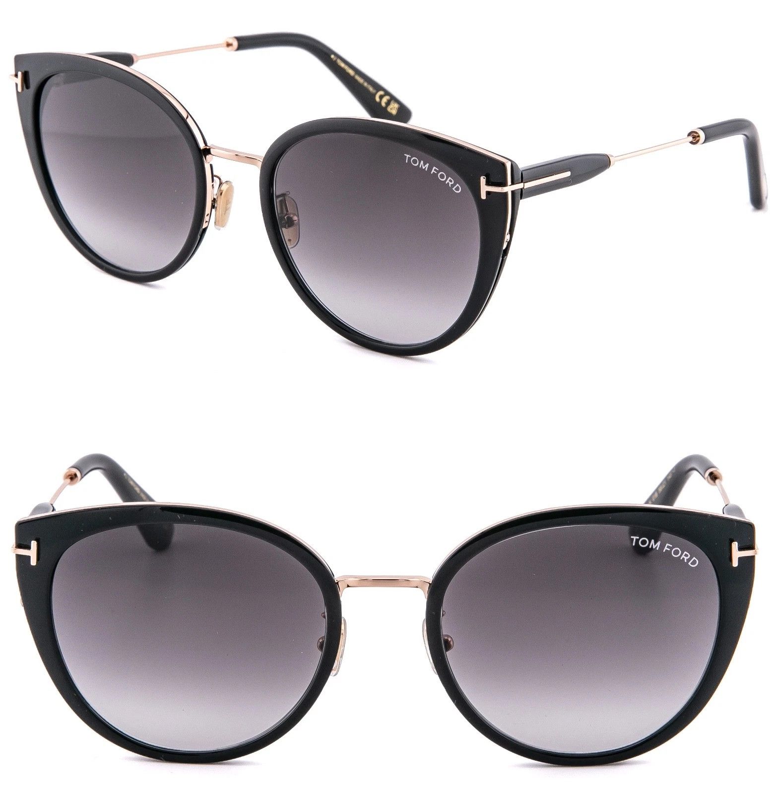Tom Ford TOM FORD FT1141K 01B Gold Black Classic Sunglass 1141 TF1141 Size ONE SIZE - 1 Thumbnail