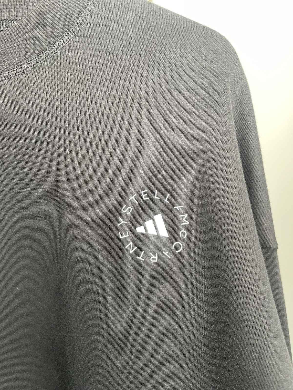 Adidas × Stella McCartney Adidas by Stella McCartney Sweatshirt Oversized Black Small Size S / US 4 / IT 40 - 3 Thumbnail