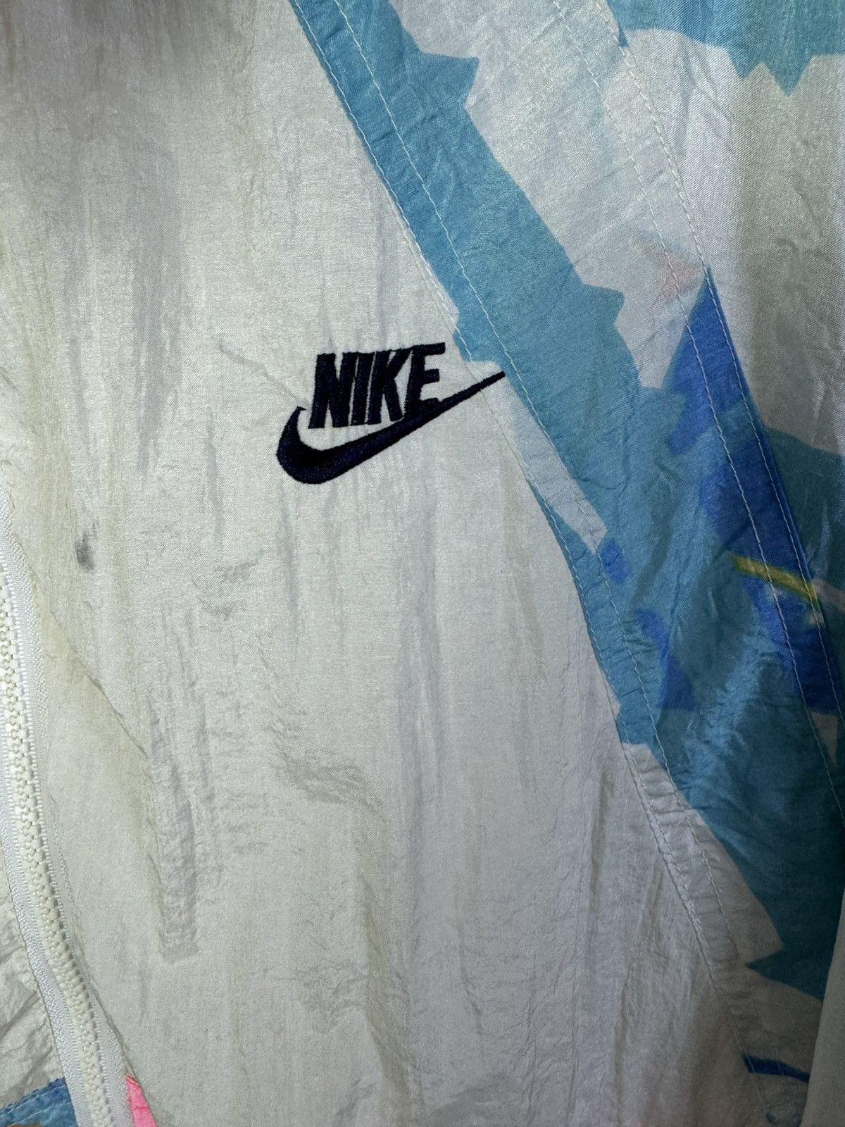 Nike × Vintage Vintage 90s Nike Grey Tag Jacket Size US XXL / EU 58 / 5 - 3 Thumbnail