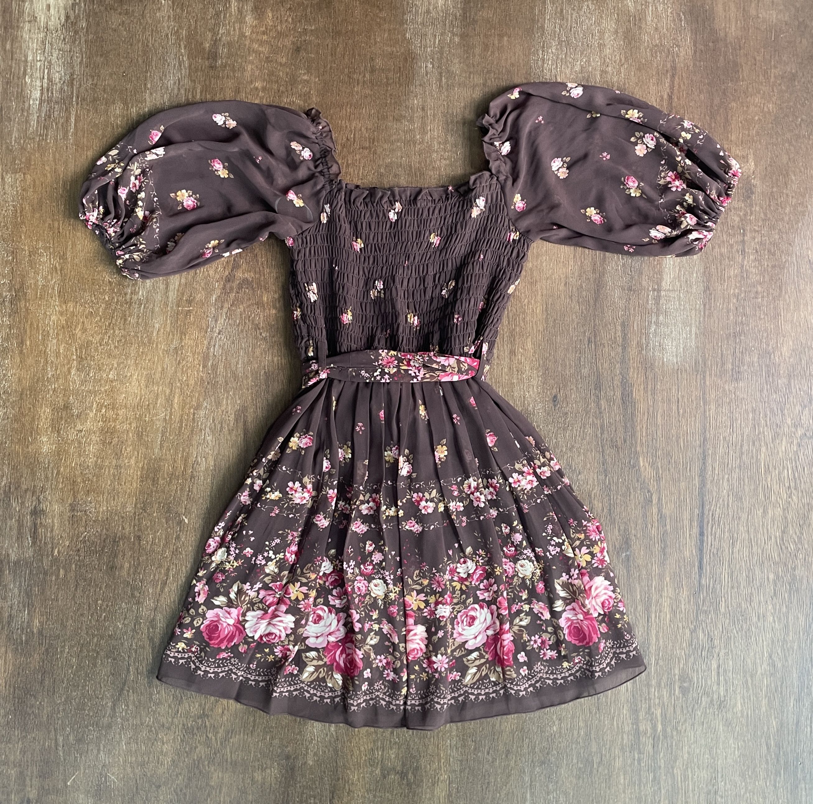 LIZ LISA LIZ LISA Japanese Floral Puff Mini Dress Size S / US 4 / IT 40 - 9 Thumbnail