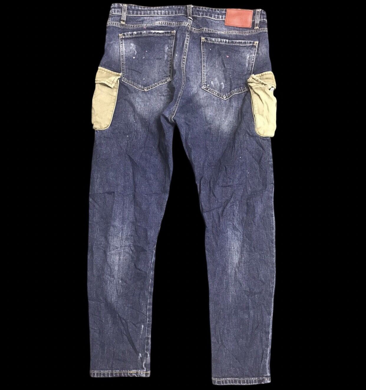 Seditionaries MINGTAN Two Tones Distressed Cargo Jeans Size US 36 / EU 52 - 1 Thumbnail