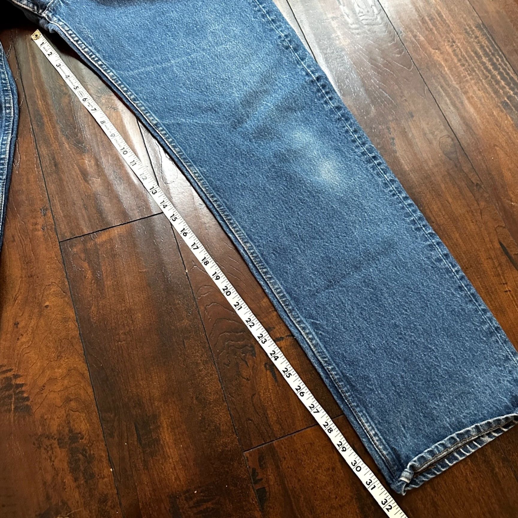 Levi's VTG Levi's 501 Jeans Button Fly Straight 40x36 Blue Denim Men Regular 90s Vintage USA Tag 501 Series Mens Jeans Size US 40 / EU 56 - 5 Thumbnail