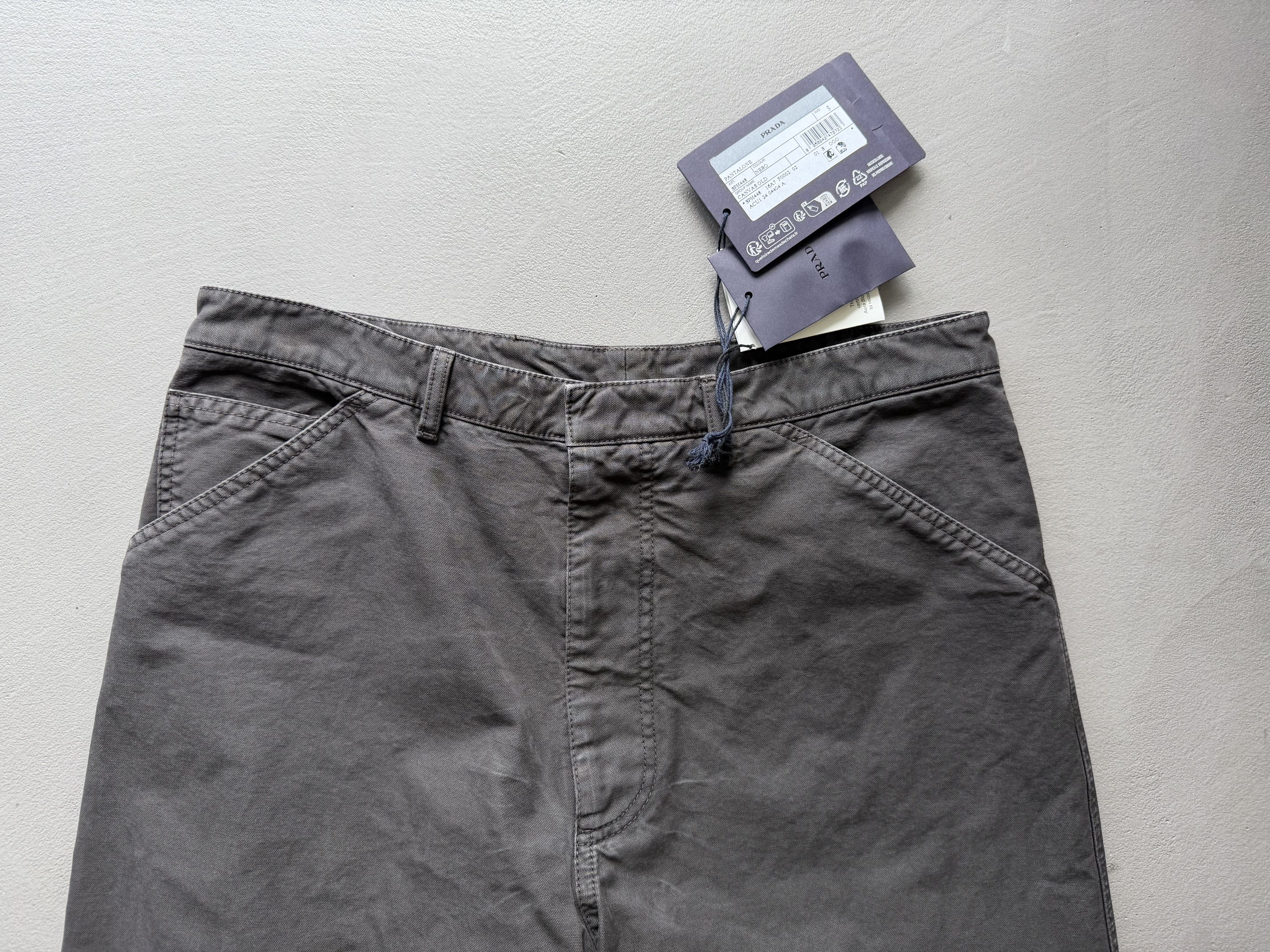 Prada PRADA Cotton Trousers, Leather Patch Size US 30 / EU 46 - 5 Thumbnail