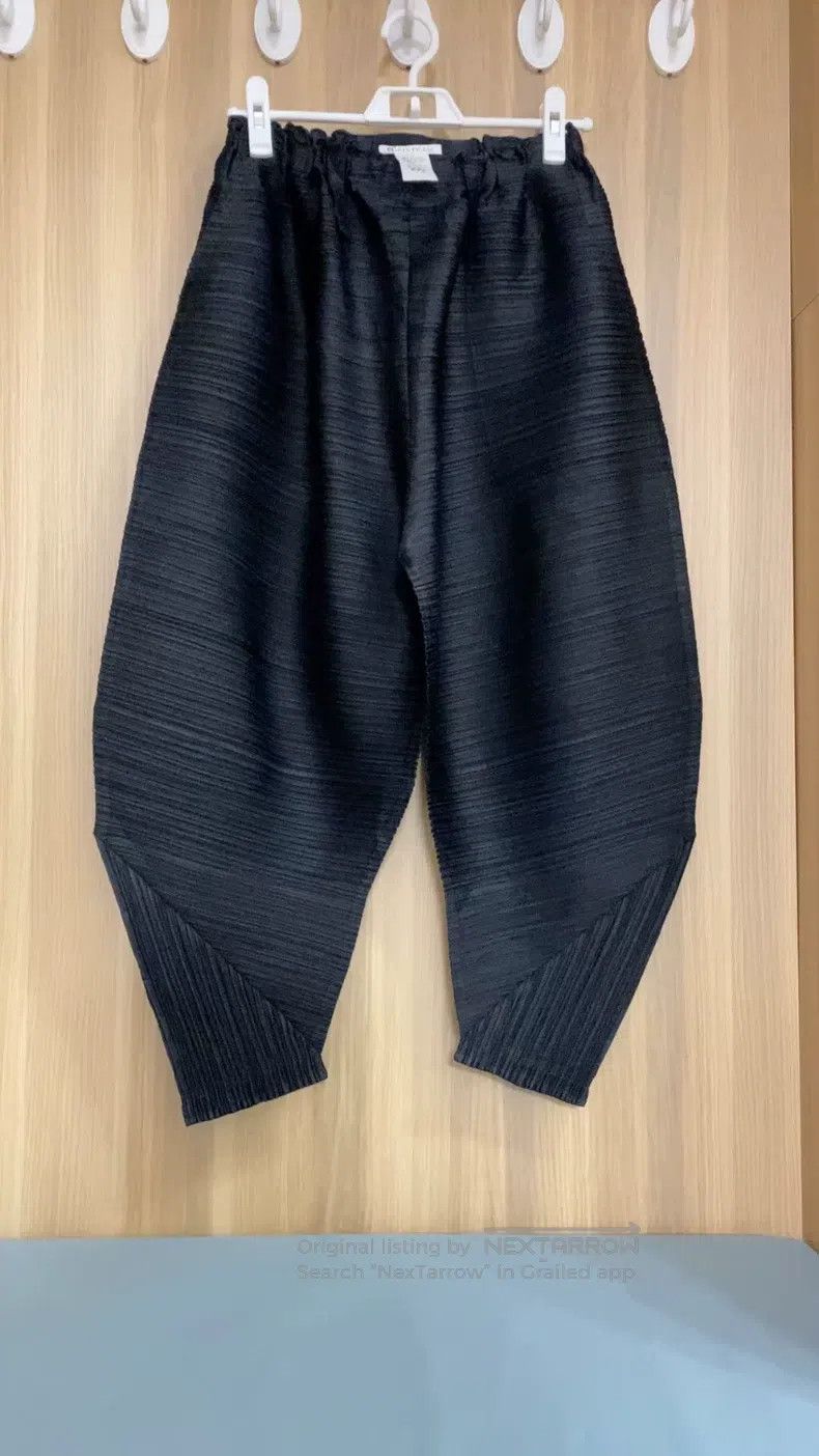 Issey Miyake Issey Miyake size:3 Black Irregular Trousers Size 22" - 1 Thumbnail