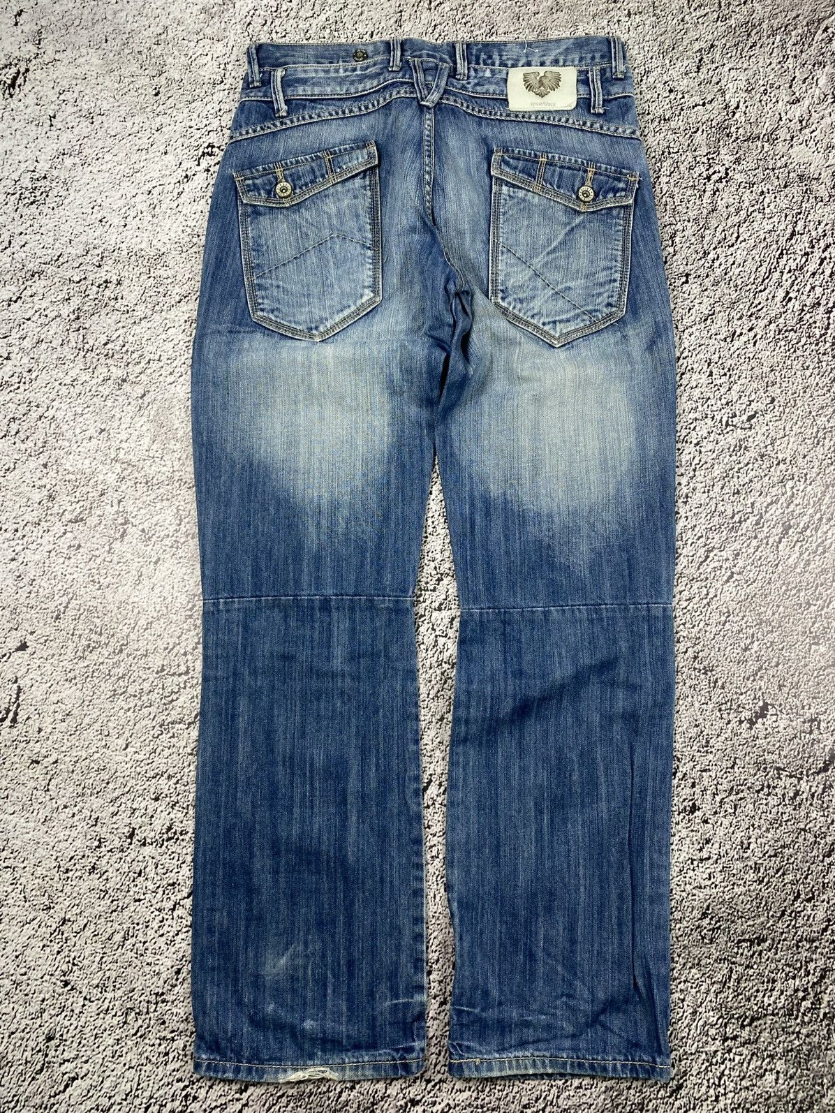 Vintage Vintage Y2K faded denim jeans streetwear Japanese style Size US 34 / EU 50 - 4 Thumbnail