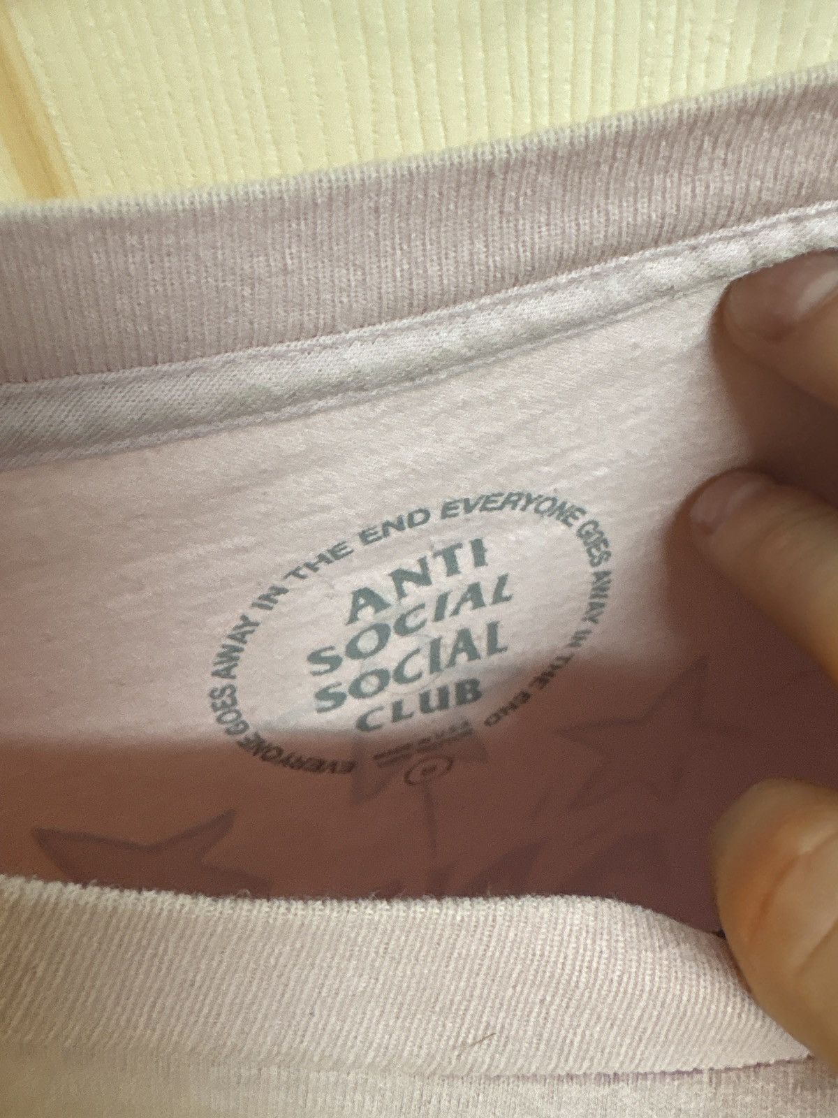 Anti Social Social Club Anti Social Club Pink T Shirt Size US M / EU 48-50 / 2 - 3 Thumbnail