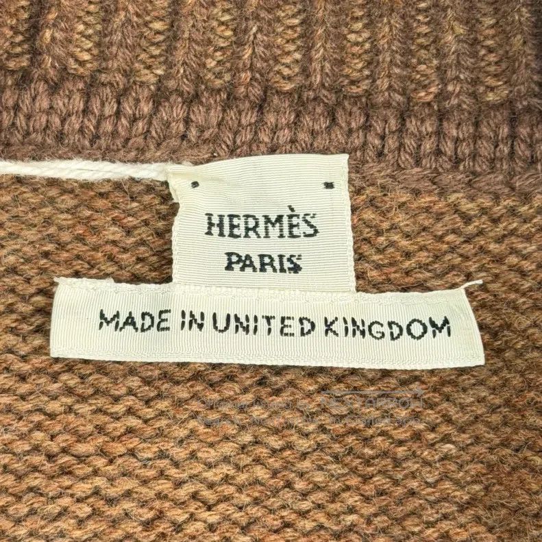 Hermes Hermes Caramel Metal Small Logo Cashmere Sweater Size S / US 4 / IT 40 - 5 Thumbnail