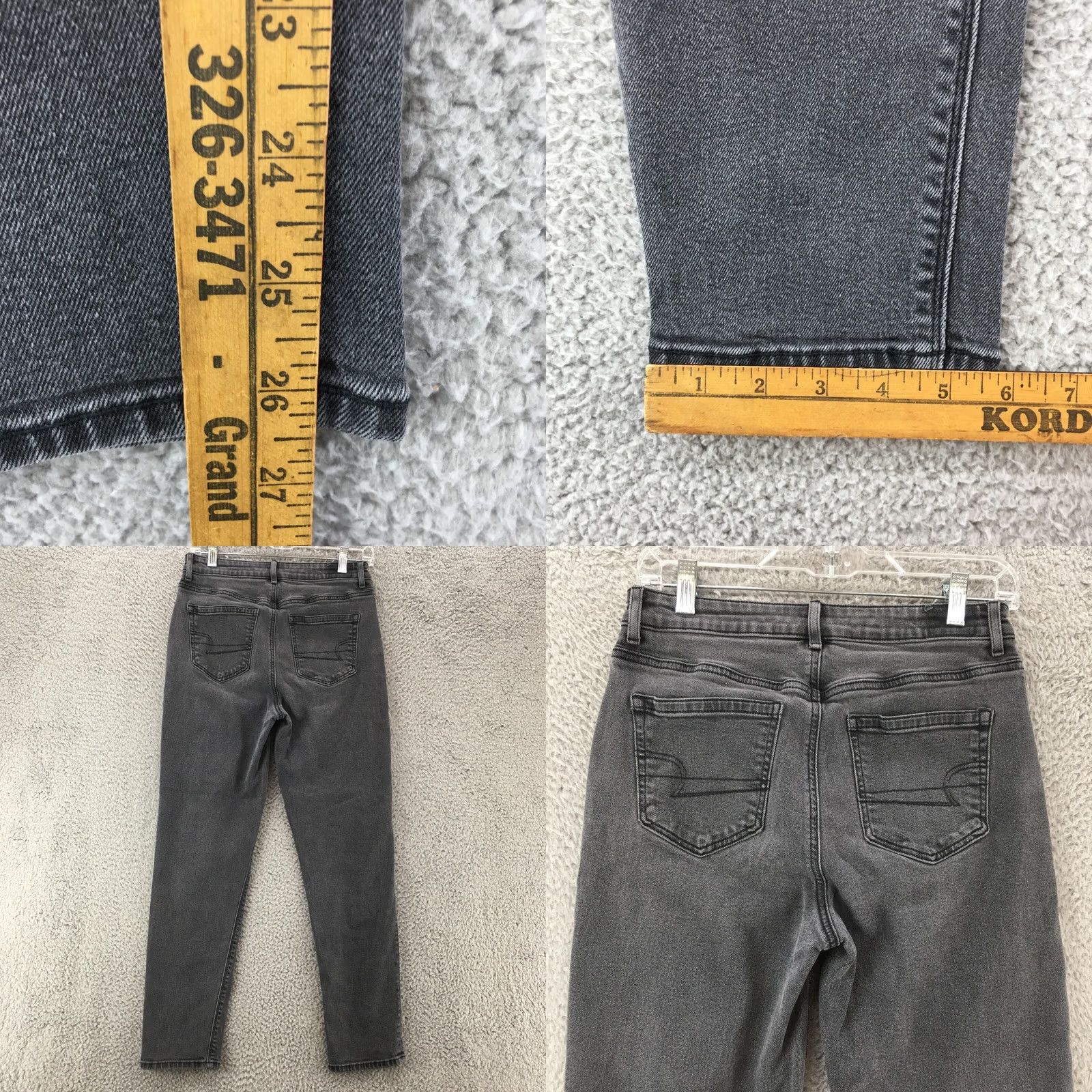 American Eagle Outfitters American Eagle Outfitters Jeans Womens 4 Slim Stretch Skinny 28 Gray Dark Wash Size 27" / US 4 / IT 40 - 8 Thumbnail