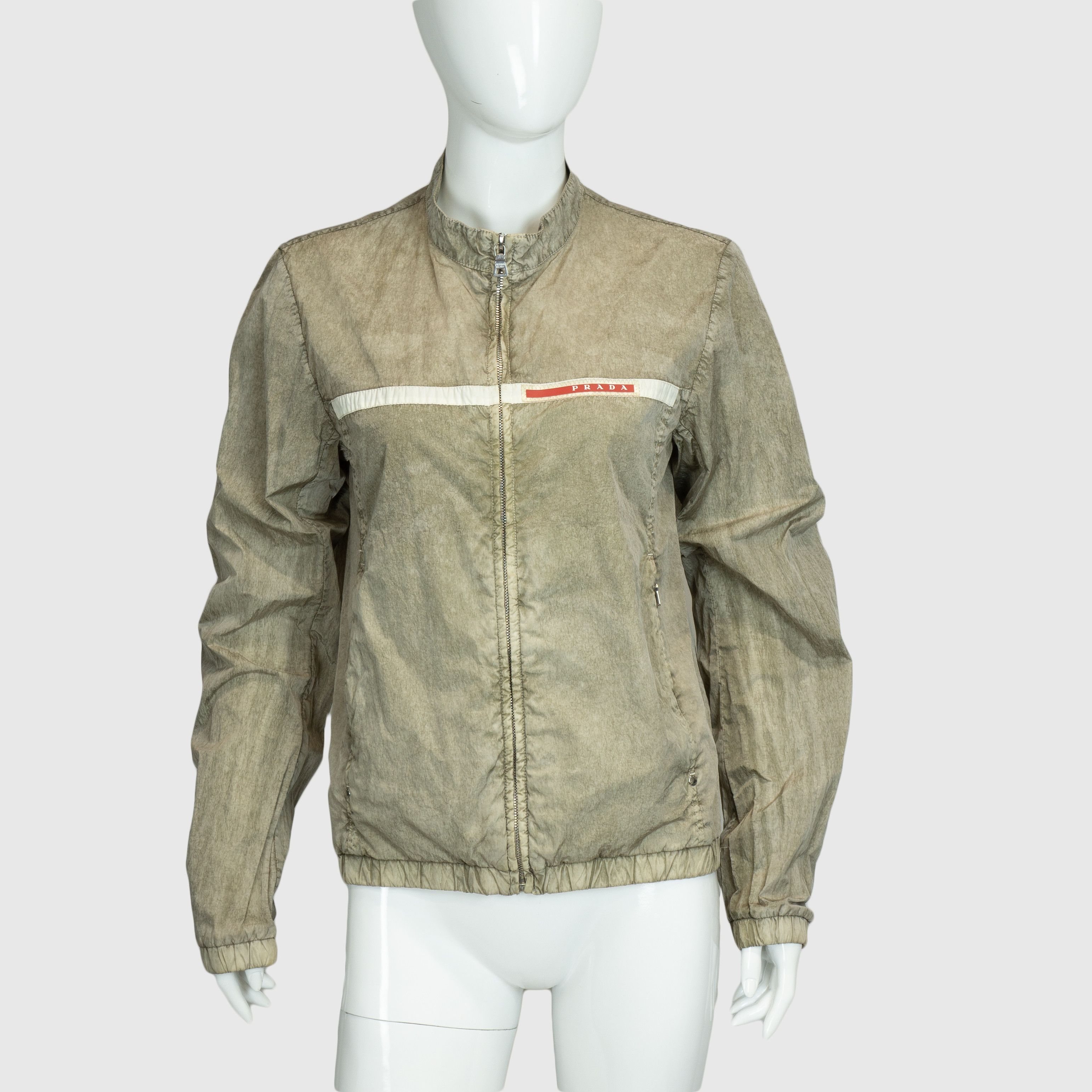 Prada PRADA Sport Gray Nylon Jacket Art SGV782 Vintage 90s 00s 